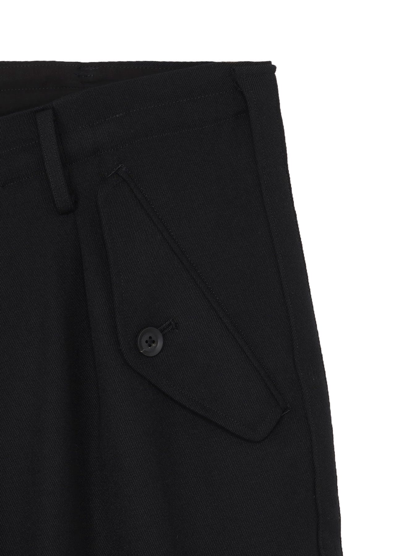 ARMY GABARDINE SIDE TAPE TUCK PANTS
