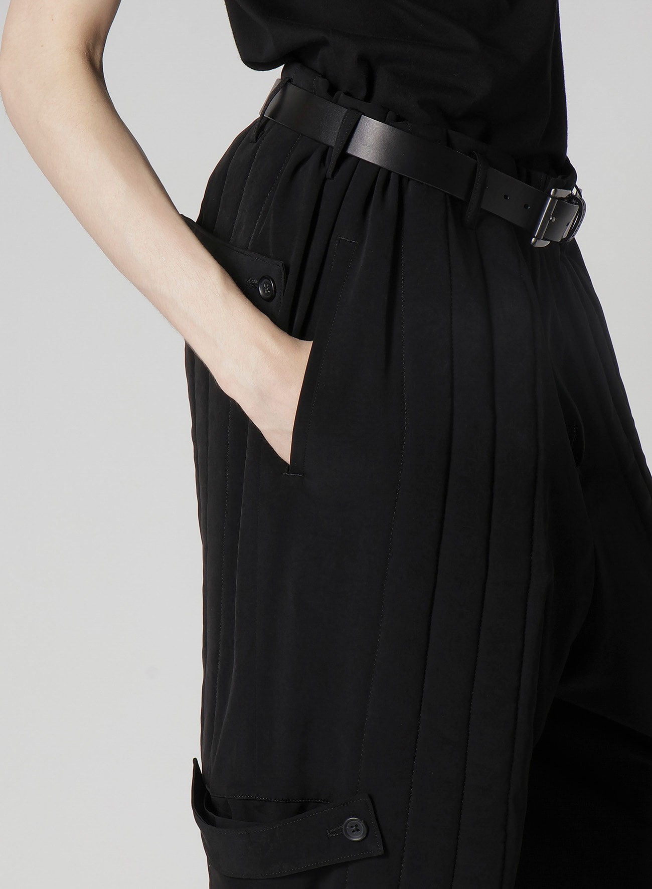 Ta TUXEDO TAB DETAIL PADDED PANTS