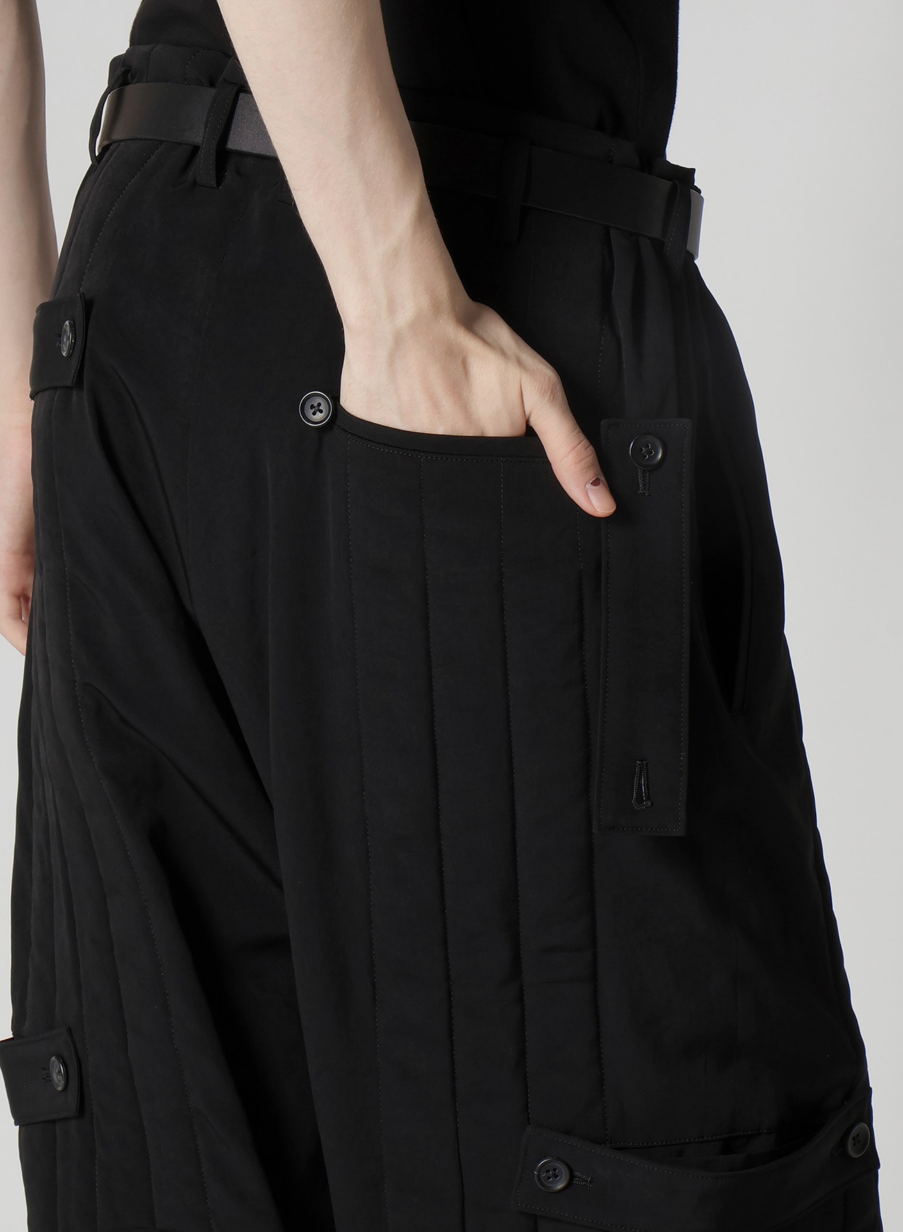 Ta TUXEDO TAB DETAIL PADDED PANTS