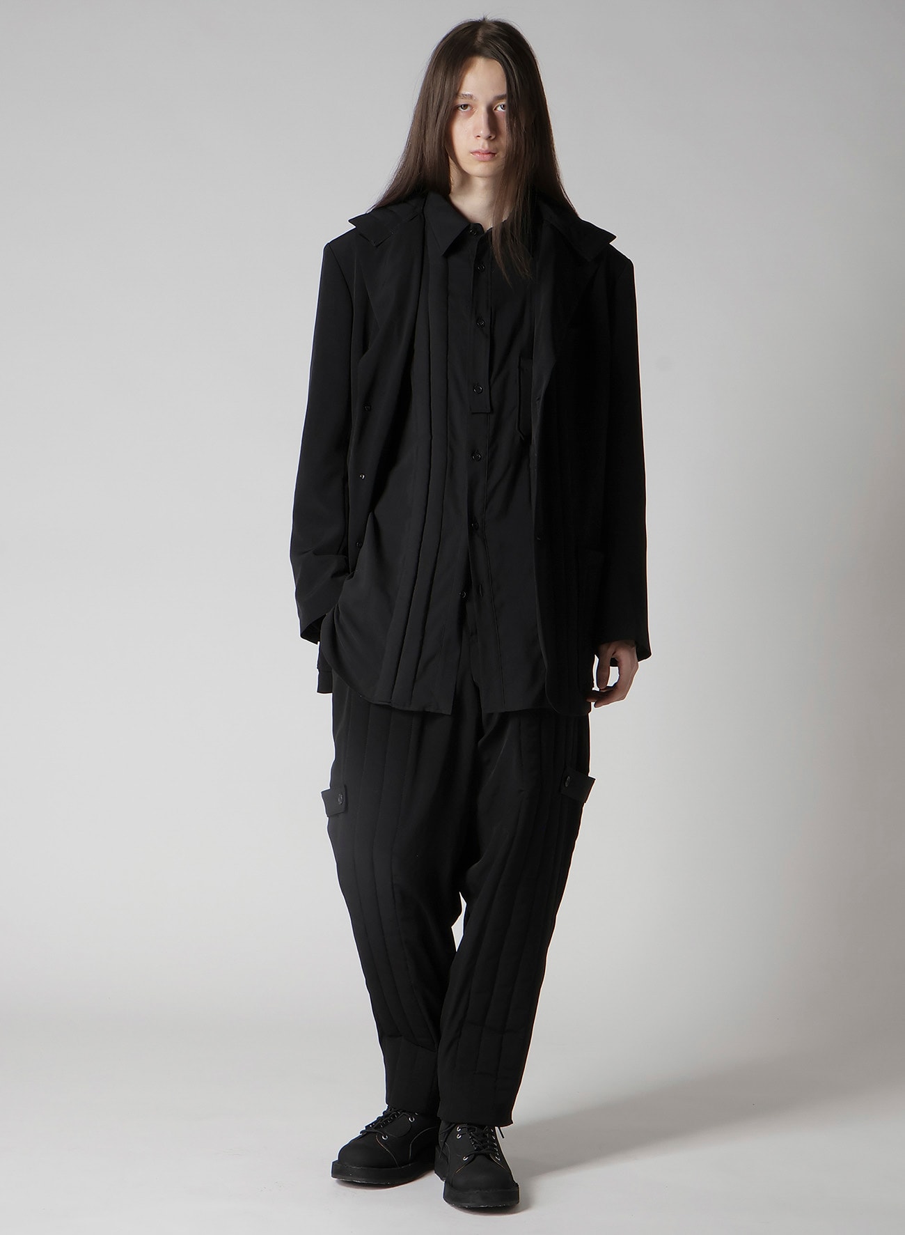 Ta TUXEDO TAB DETAIL PADDED PANTS