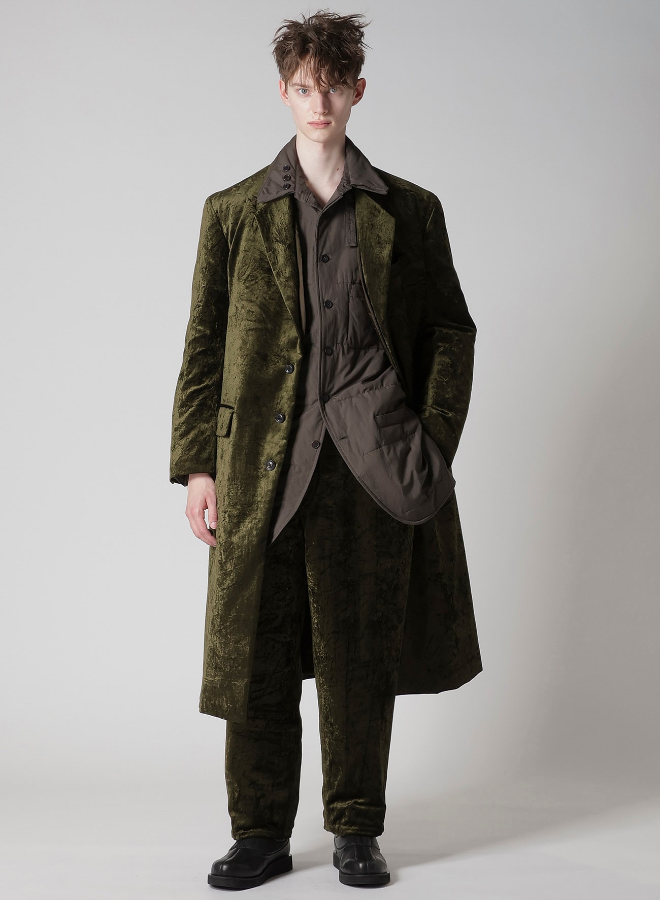BELL KHAKI HEM STRING PANTS WITH LINER