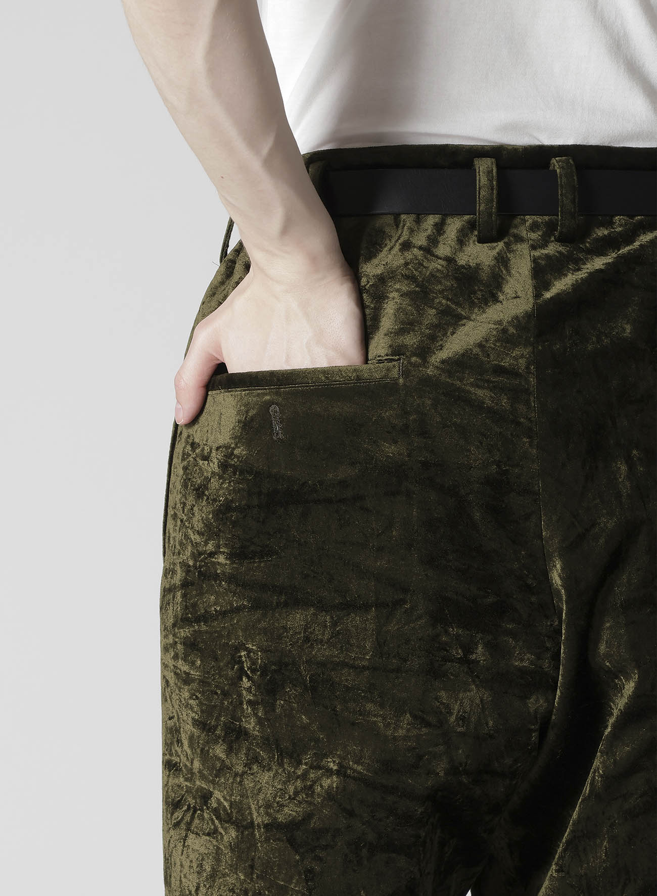 BELL KHAKI HEM STRING PANTS WITH LINER