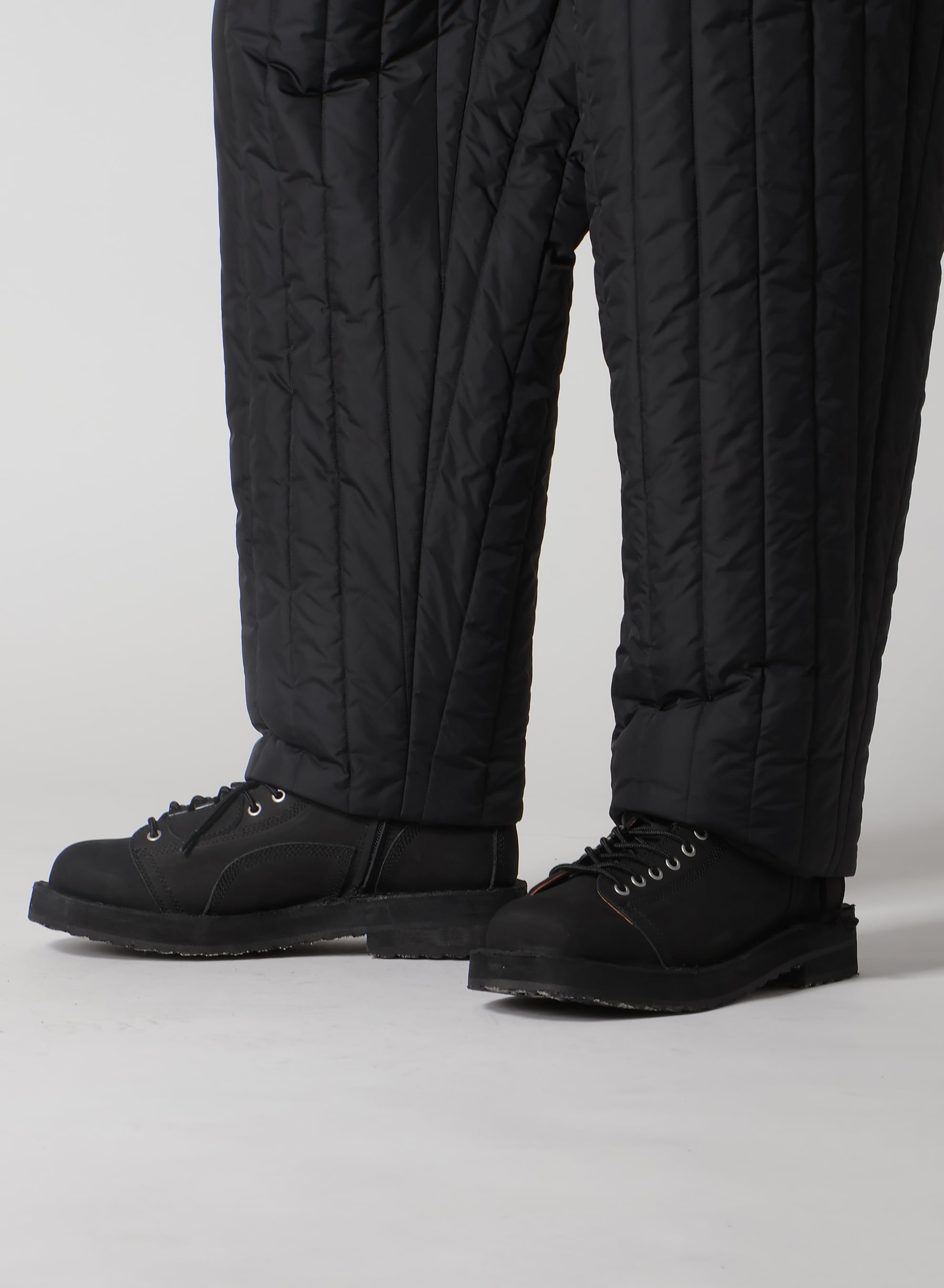 WOOL GABARDINE HEM STRING PANTS WITH NYLON LINER