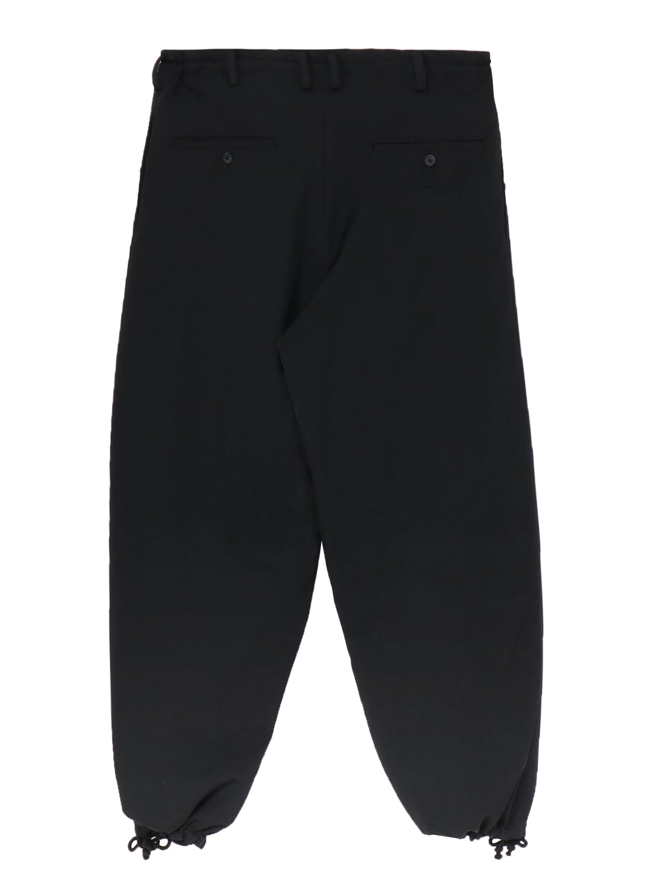 WOOL GABARDINE HEM STRING PANTS WITH NYLON LINER