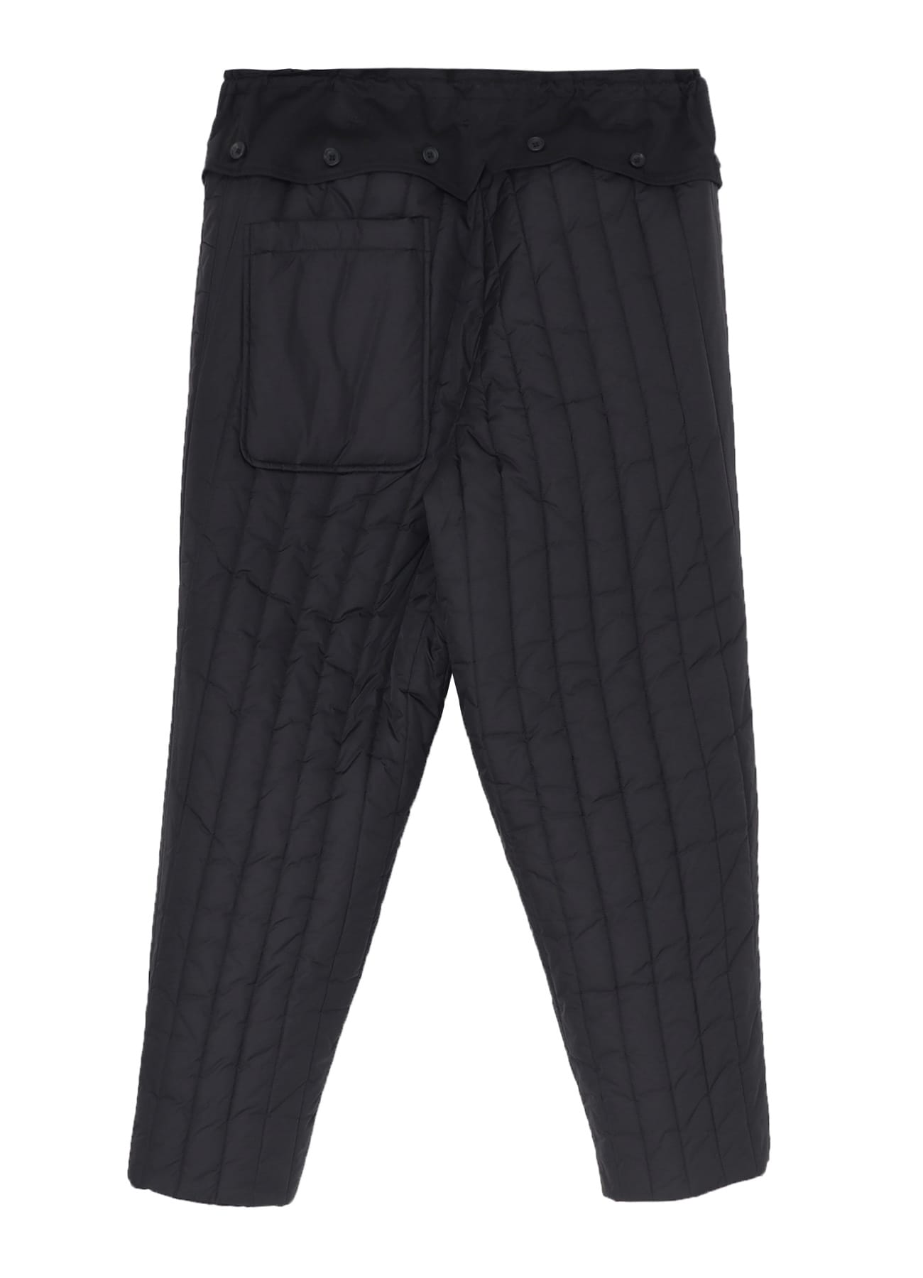WOOL GABARDINE HEM STRING PANTS WITH NYLON LINER
