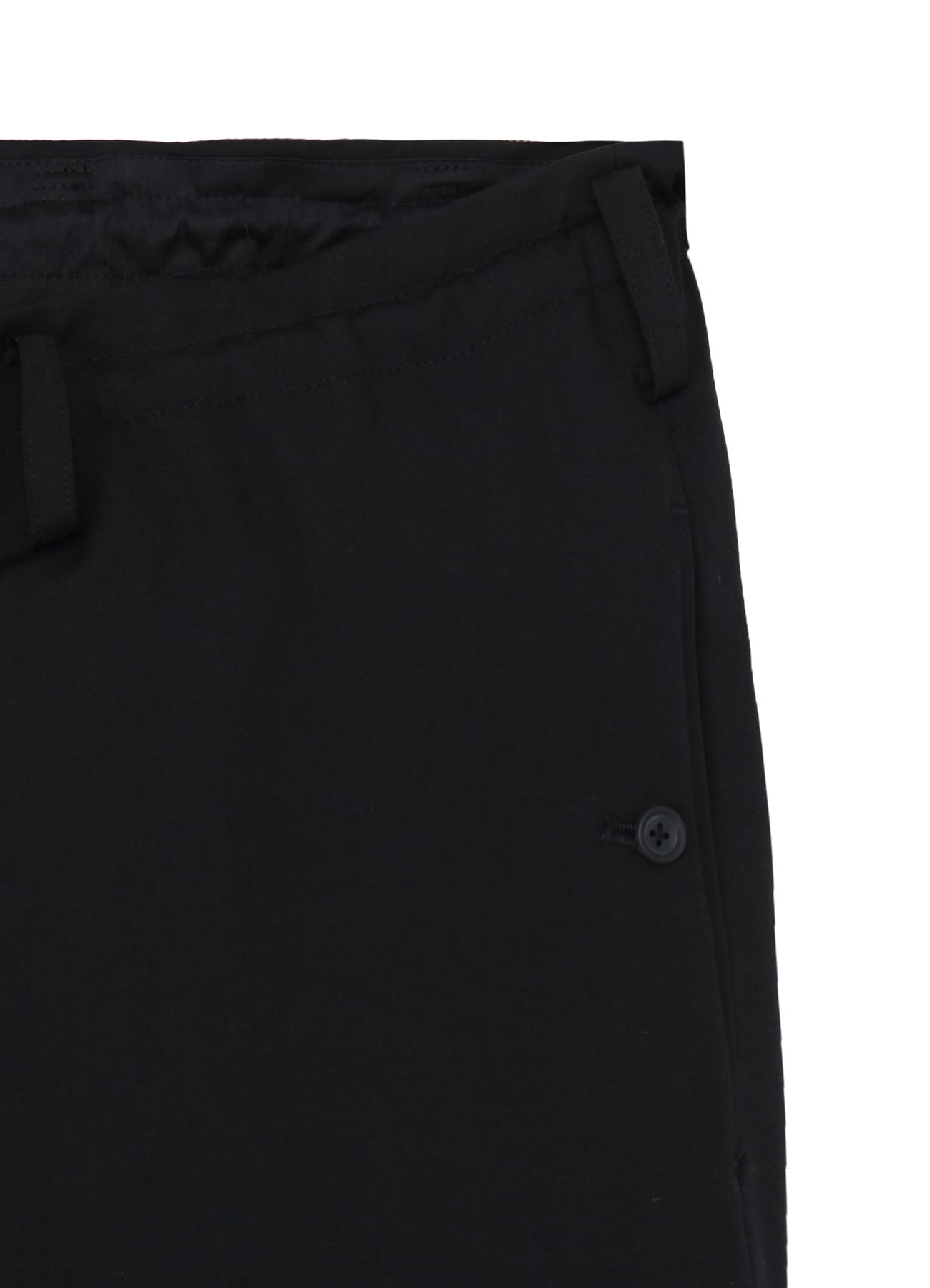 WOOL GABARDINE HEM STRING PANTS WITH NYLON LINER