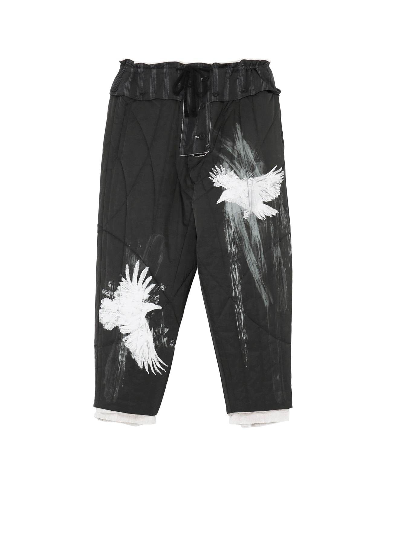 RAW LINEN VELVET ONE SIDE POCKET PANTS WITH LINER
