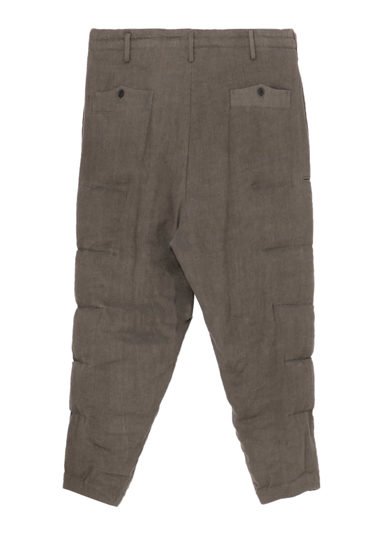SILK LINEN INKED KNEE TAB PADDED PANTS