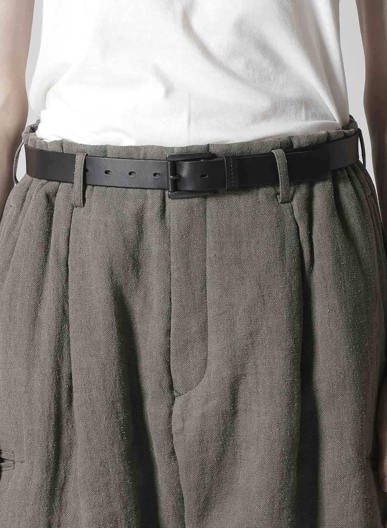 SILK LINEN INKED KNEE TAB PADDED PANTS