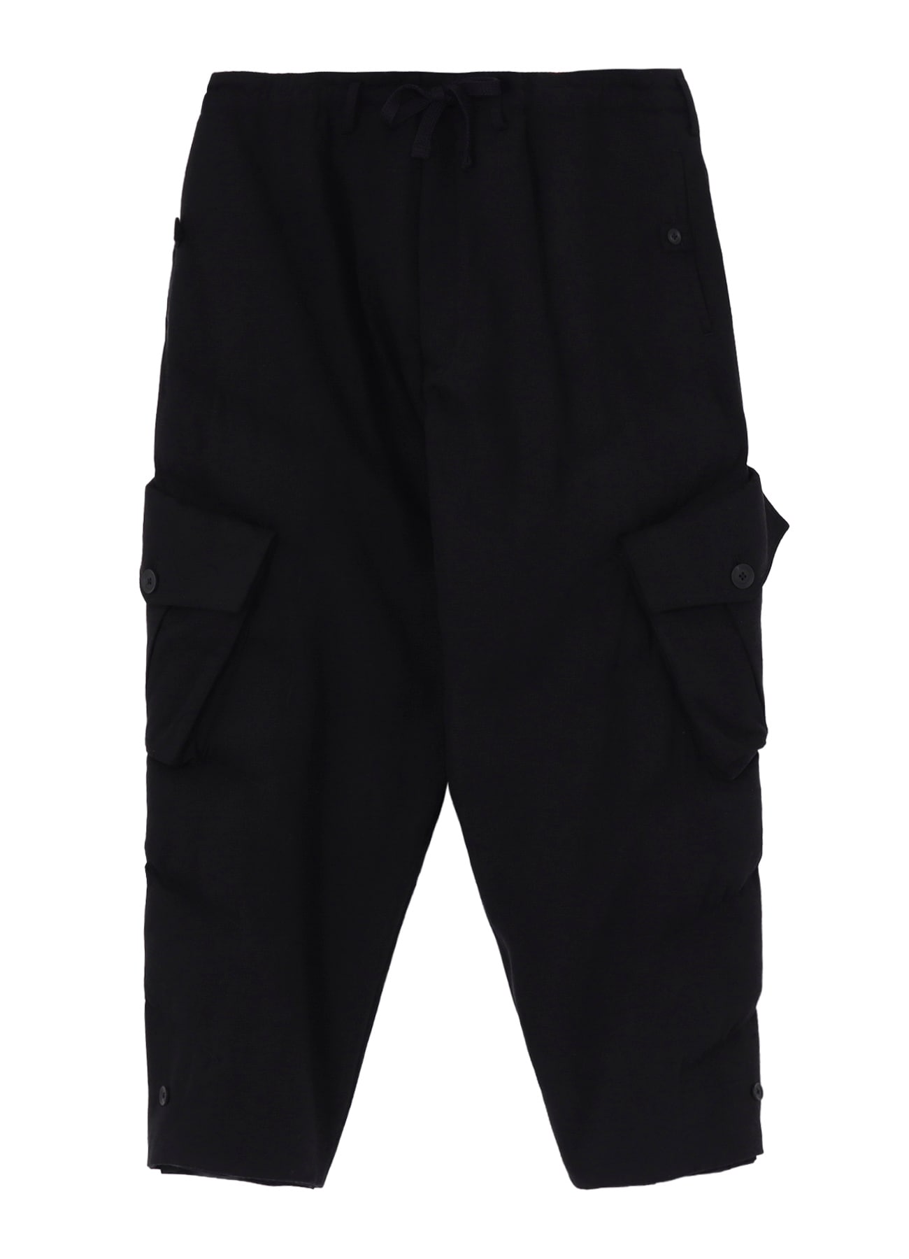 SILK DENIM POCKET DETAIL PADDED PANTS