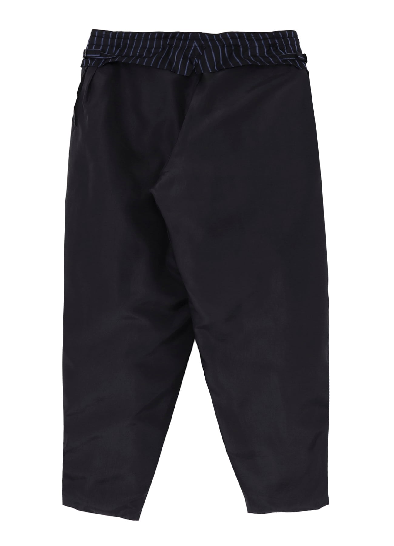 SILK DENIM POCKET DETAIL PADDED PANTS