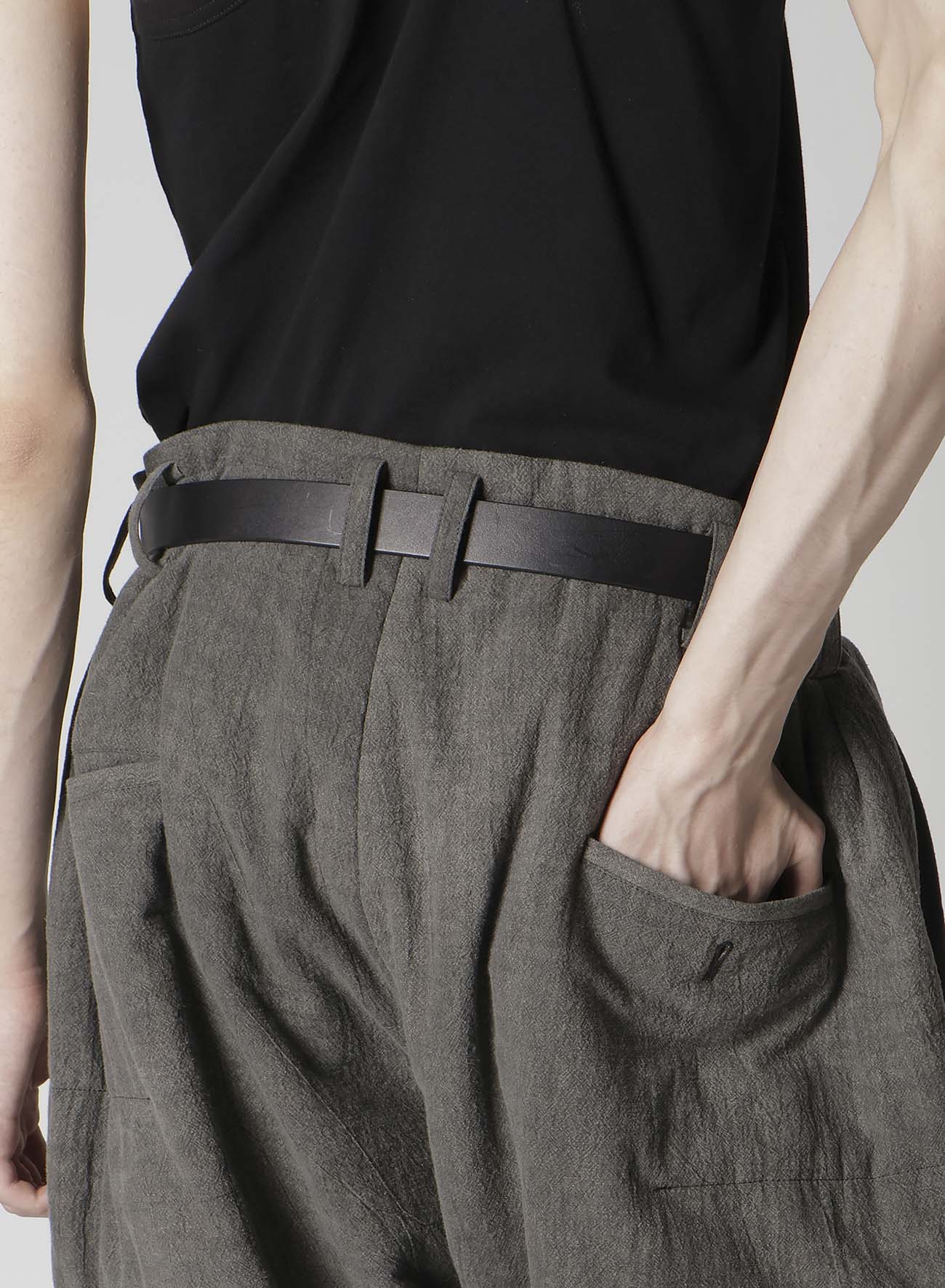 COTTON LINEN SHEETING  HORIZONTAL PADDED PANTS