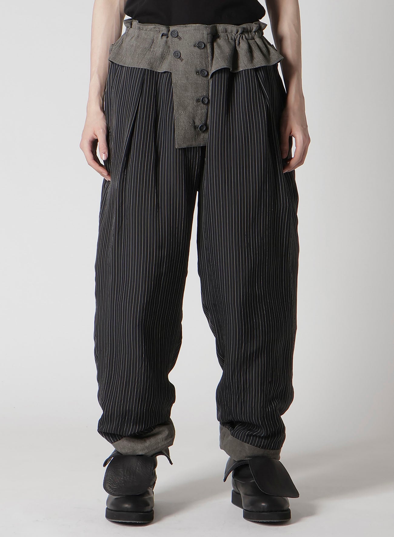 COTTON LINEN SHEETING  HORIZONTAL PADDED PANTS