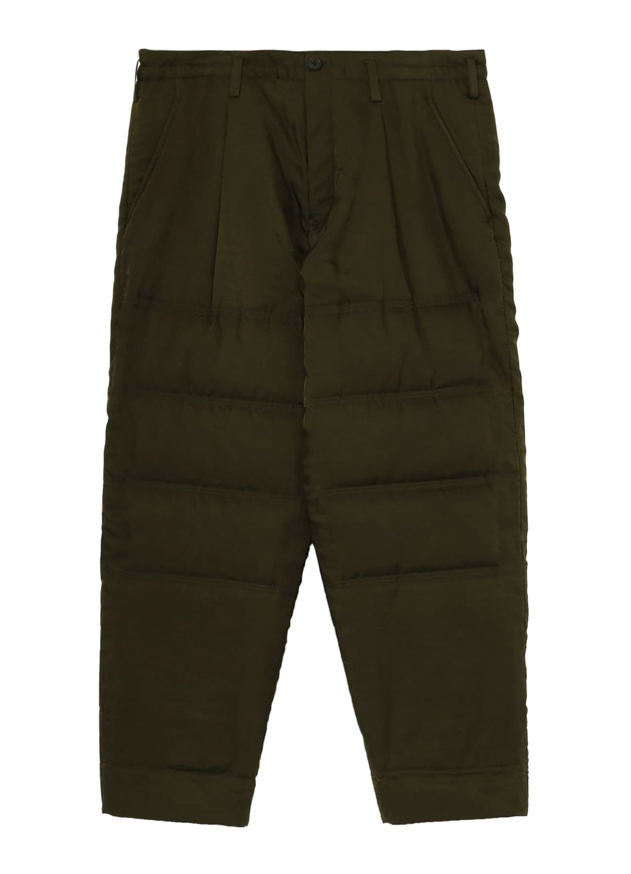 KHAKI CU TWILL TUCK PADDED PANTS