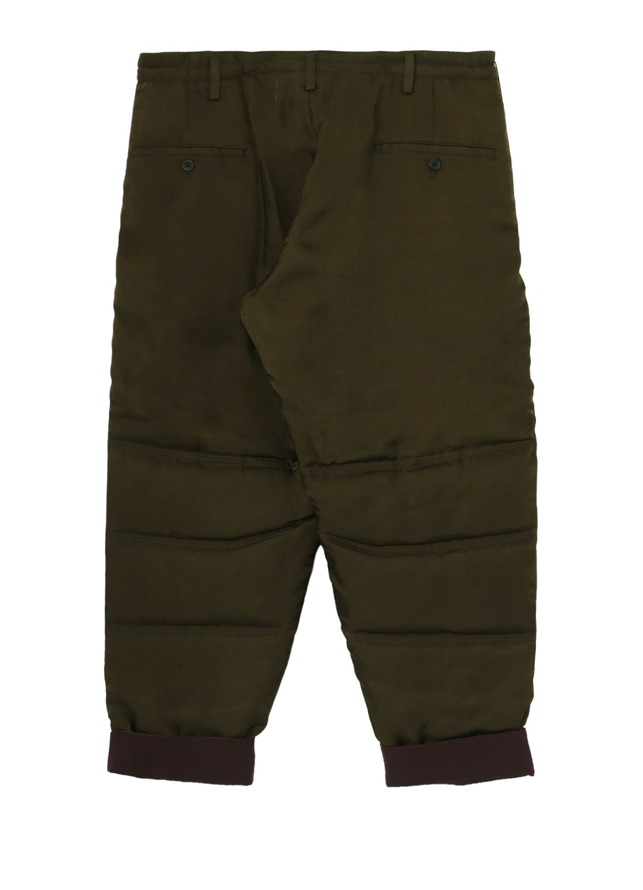 KHAKI CU TWILL TUCK PADDED PANTS