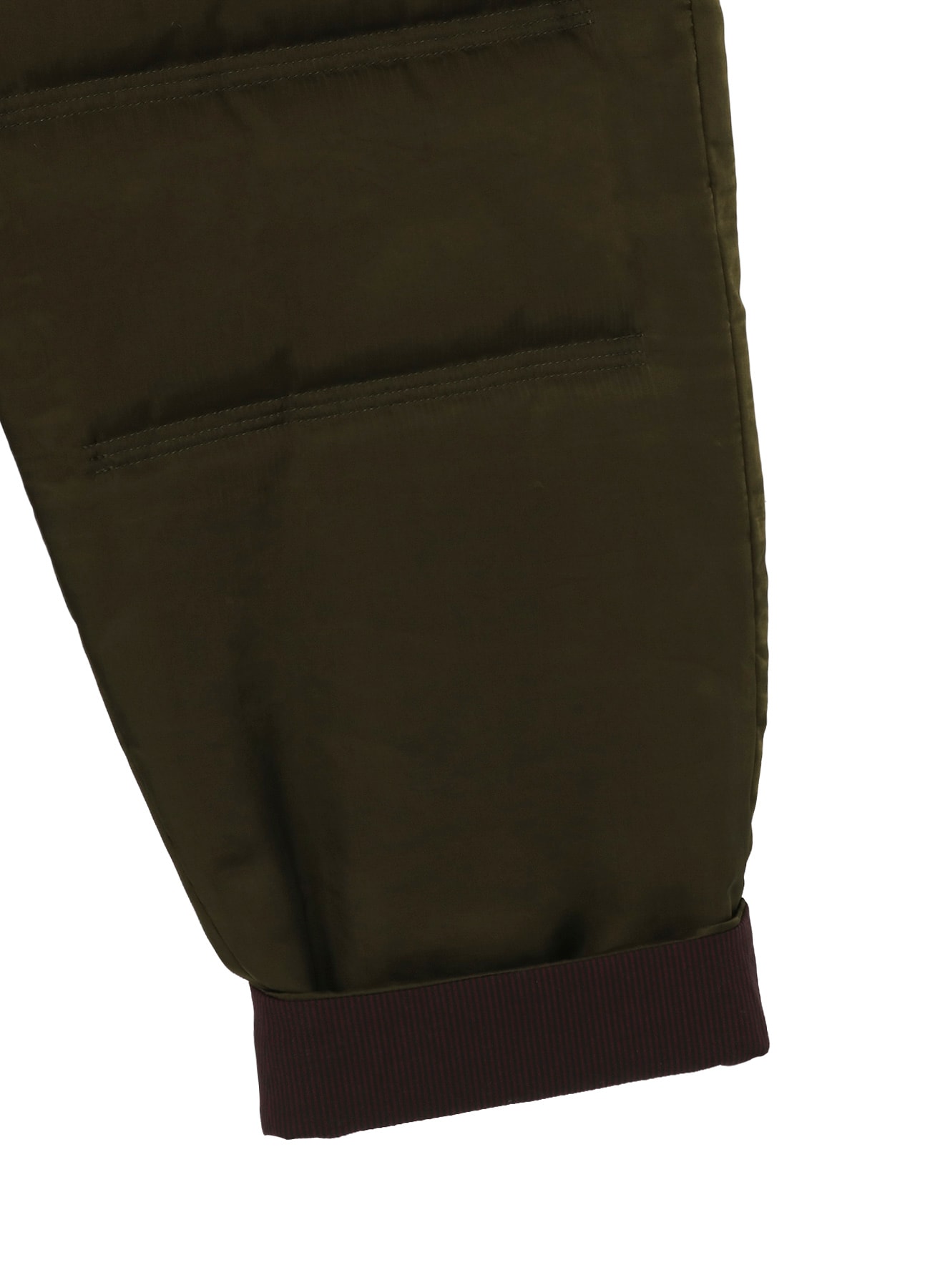 KHAKI CU TWILL TUCK PADDED PANTS