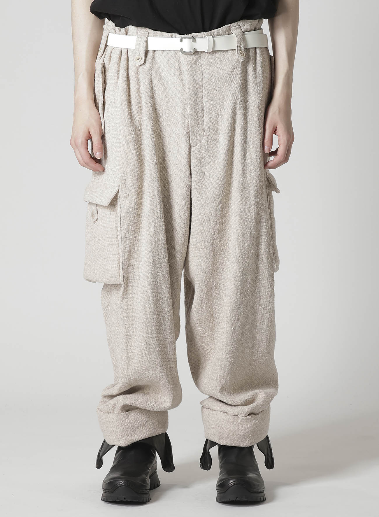 グッチ Cotton and silk tweed trousers パンツ GG silk twill pants in blue and white | GUCCI® US