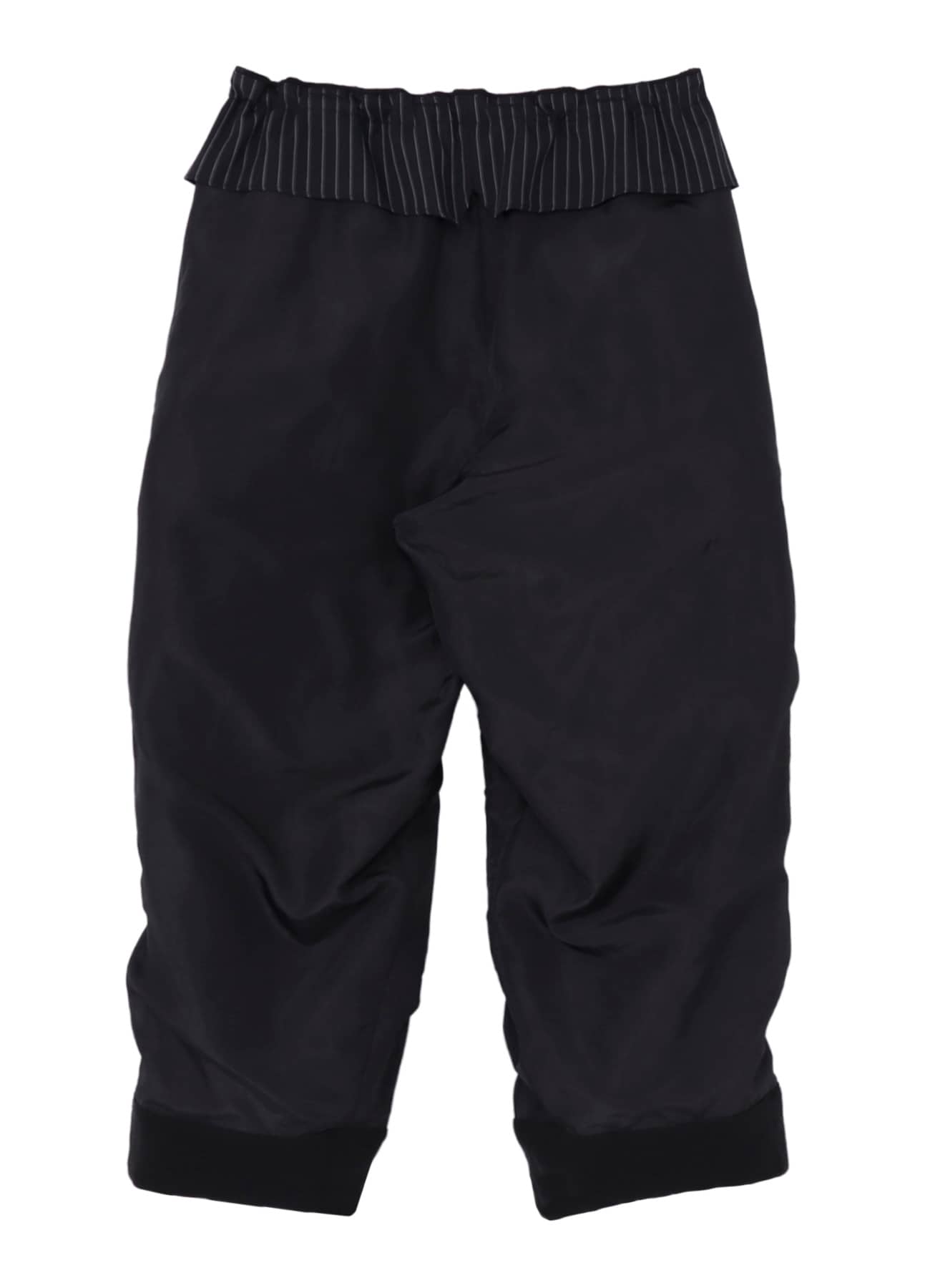 SILK DENIM GUSSET POCKET PADDED PANTS