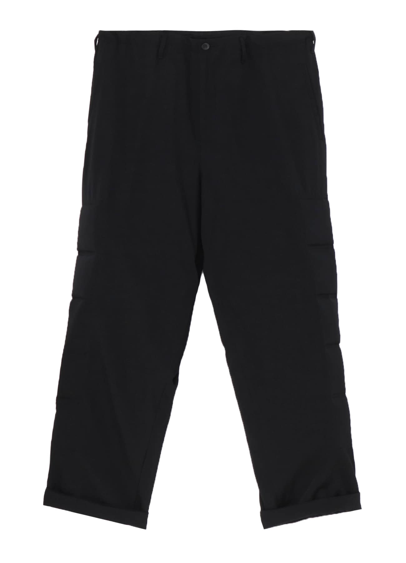 WOOL GABARDINE SIDE PADDED PANTS