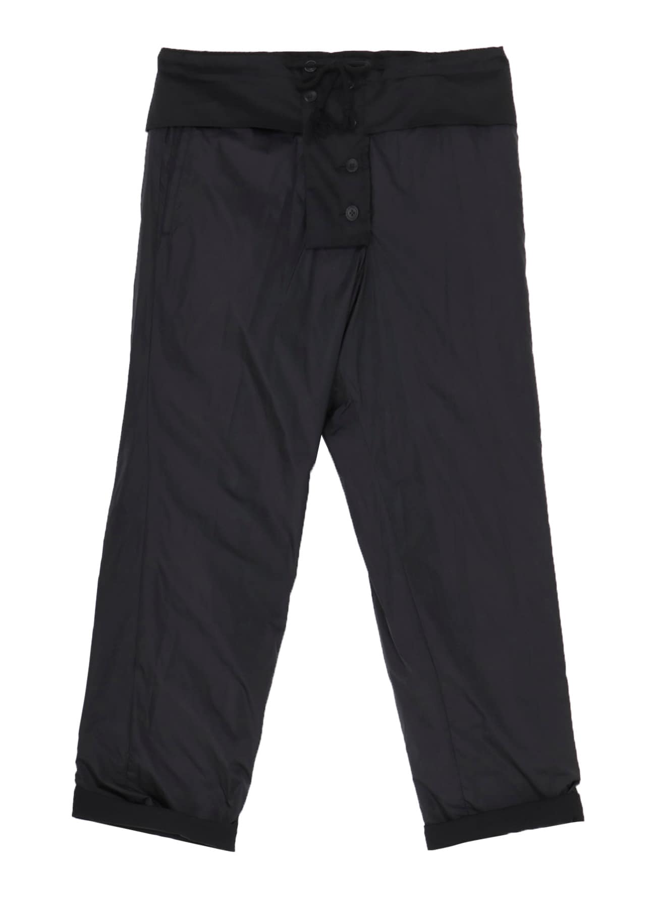 WOOL GABARDINE SIDE PADDED PANTS
