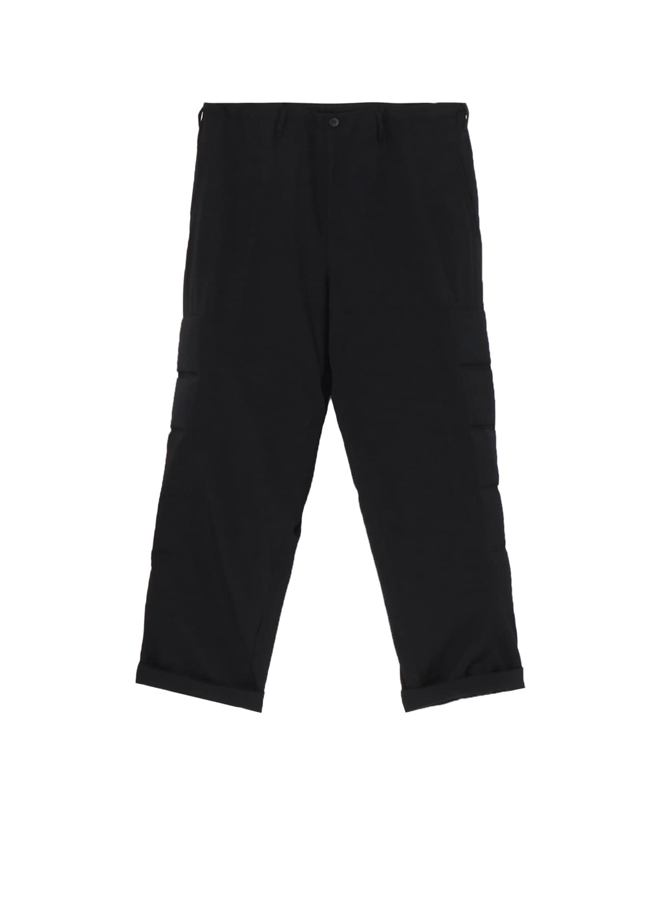 WOOL GABARDINE SIDE PADDED PANTS