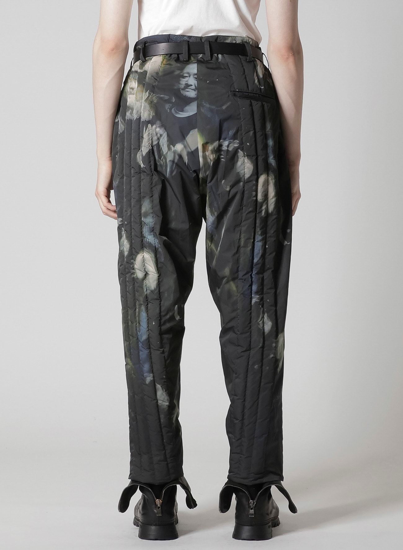COLOR ADJUSTMENT PRINTED PADDED PANTS