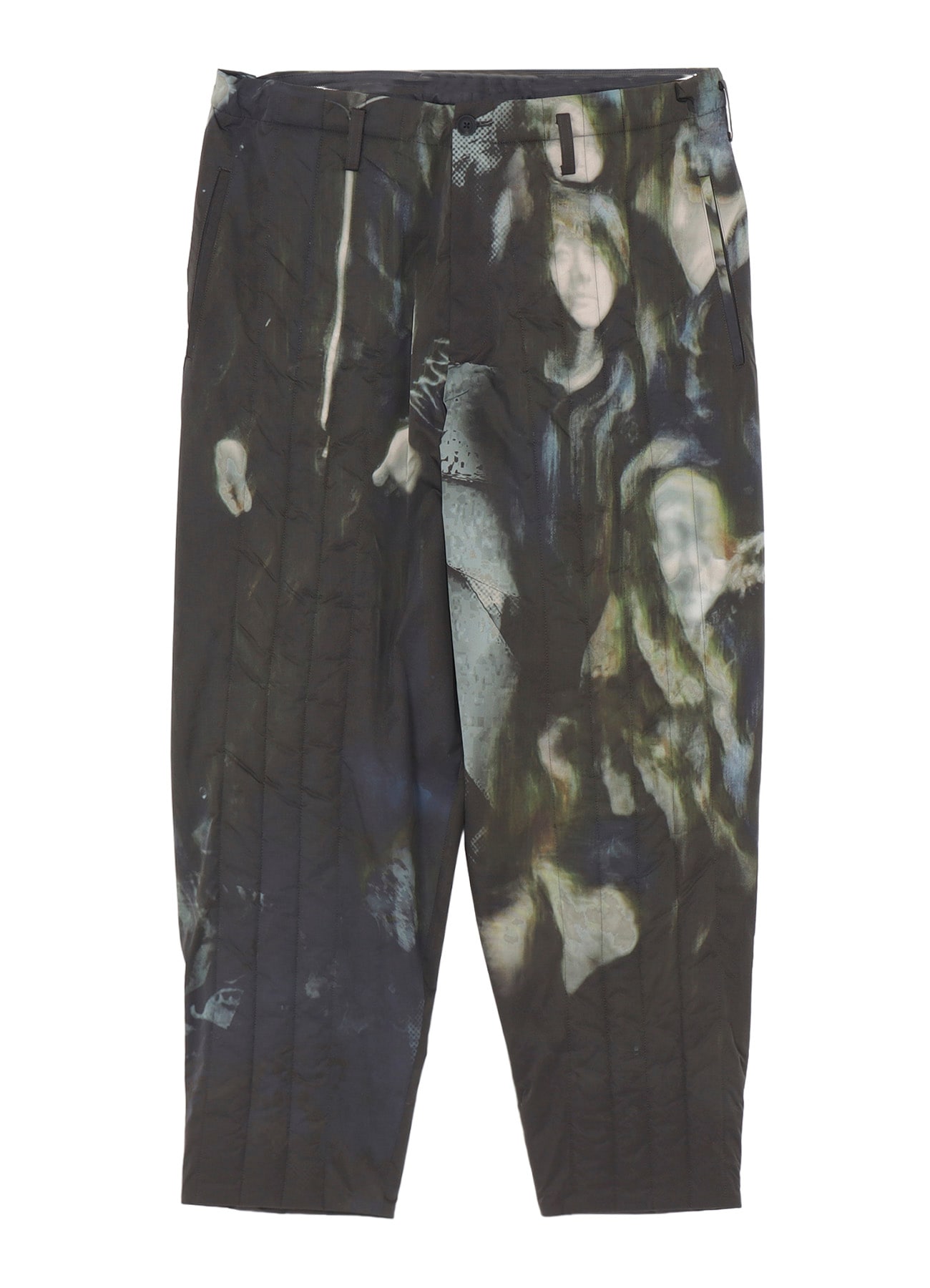 COLOR ADJUSTMENT PRINTED PADDED PANTS