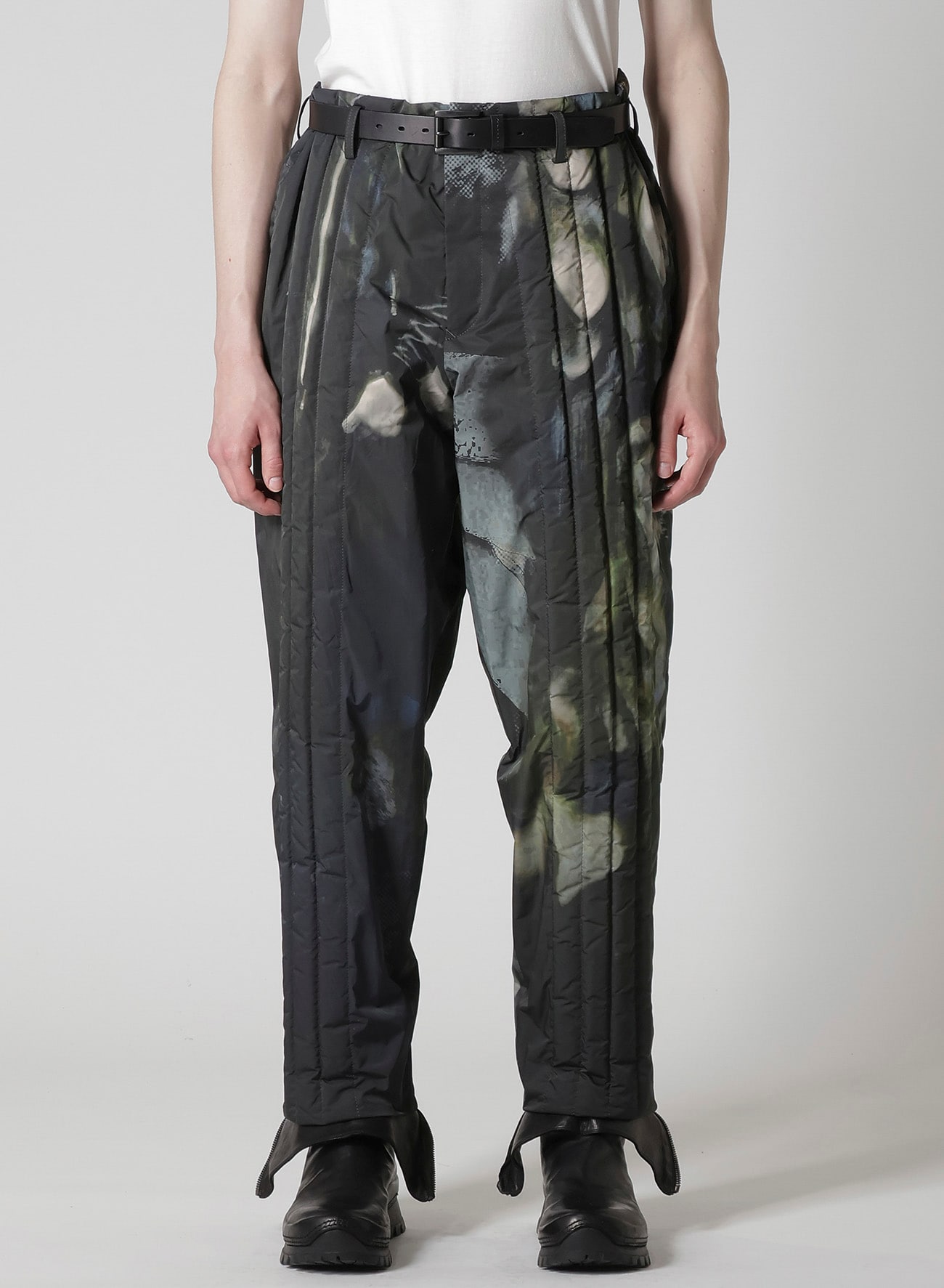 COLOR ADJUSTMENT PRINTED PADDED PANTS