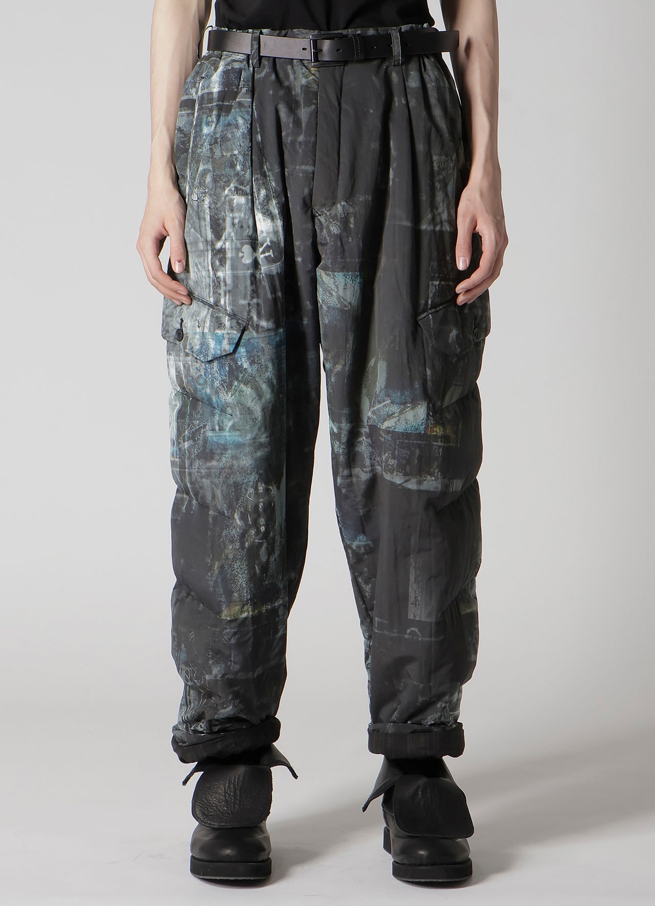 DIAGONAL FPADDED PRINTED PANTS
