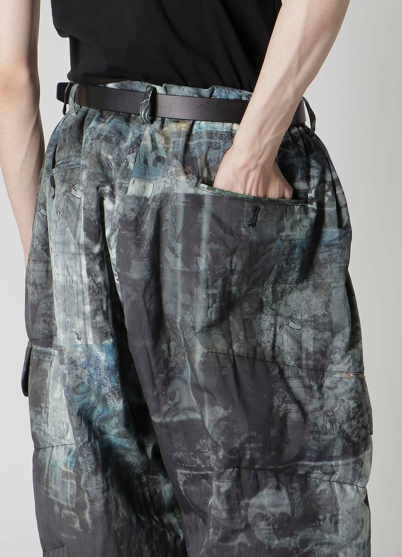 DIAGONAL FPADDED PRINTED PANTS