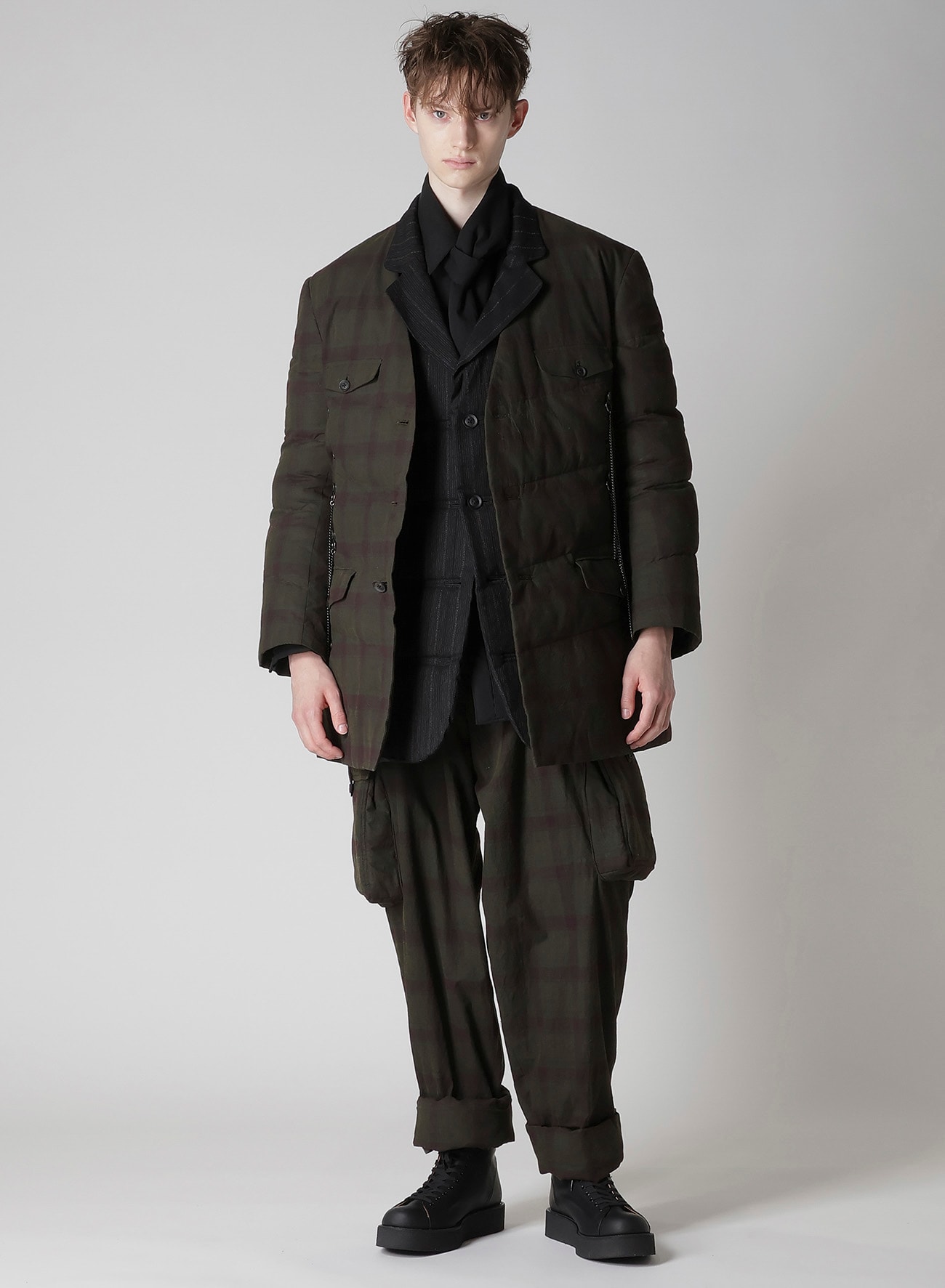 I MADRAS INK-D PLAID GUSSET PKT PANTS