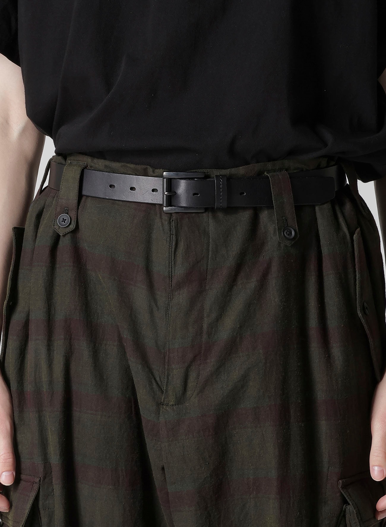 I MADRAS INK-D PLAID GUSSET PKT PANTS