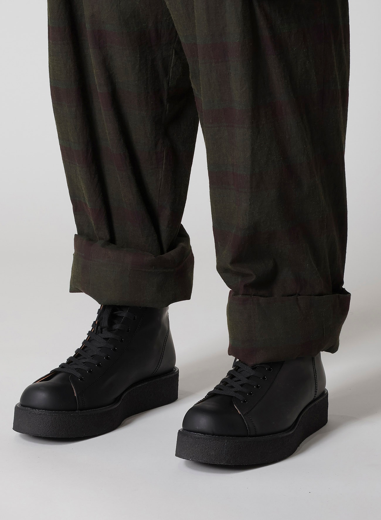 I MADRAS INK-D PLAID GUSSET PKT PANTS
