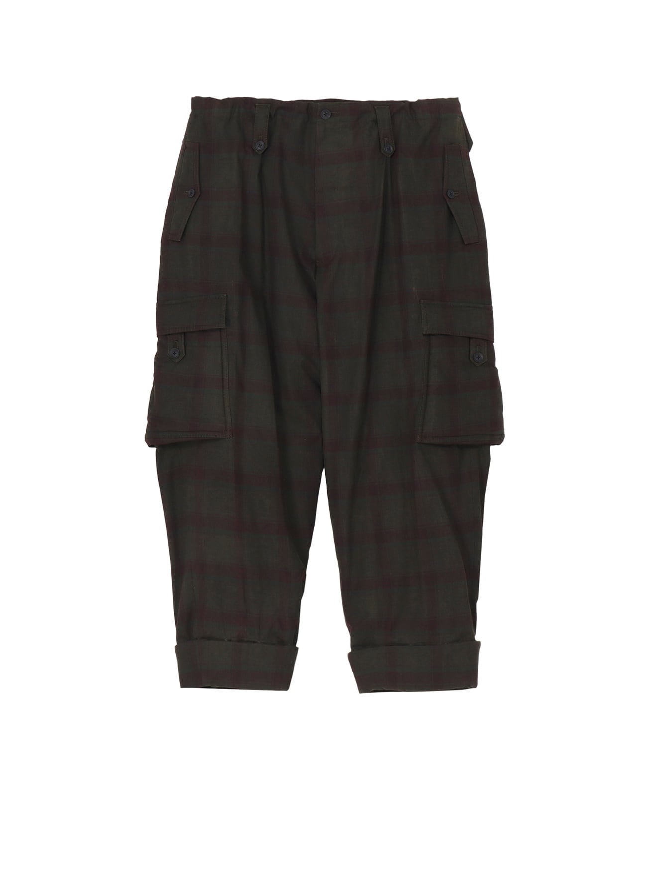 I MADRAS INK-D PLAID GUSSET PKT PANTS