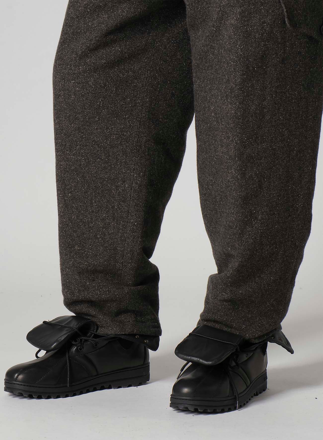 SILK NEP TWEED SIDE POCKET PANTS WITH LINER