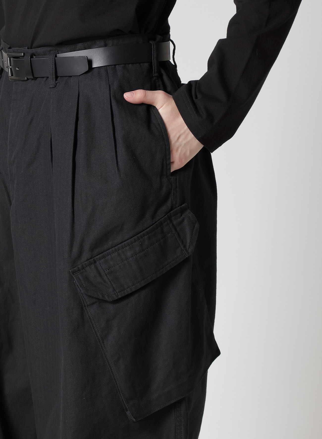BS HERRINGBONE 12TUCK WORK PANTS