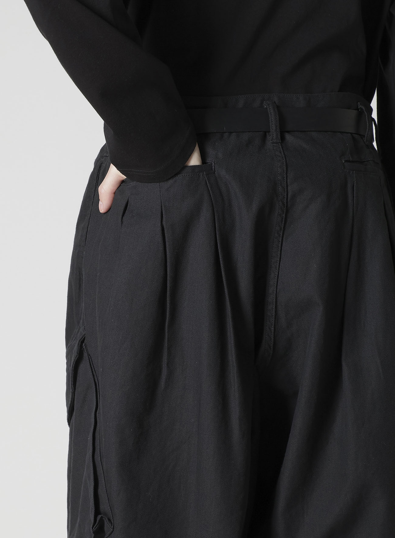 BS HERRINGBONE 12TUCK WORK PANTS