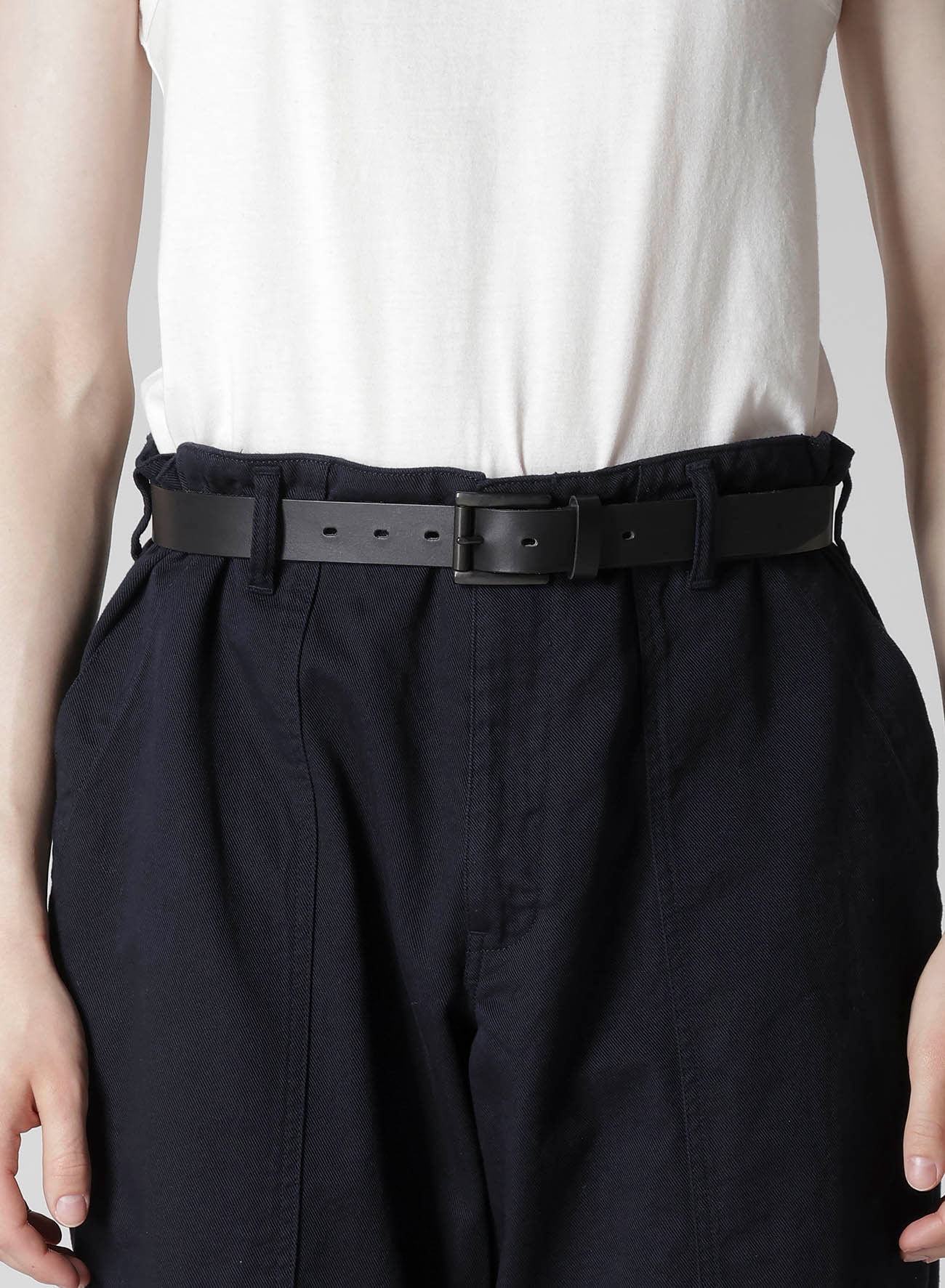 BLACK SCANDAL KATSURAGI HEM ZIP PAINTER PANTS