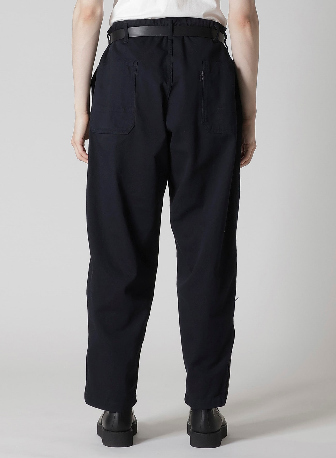 BLACK SCANDAL KATSURAGI HEM ZIP PAINTER PANTS
