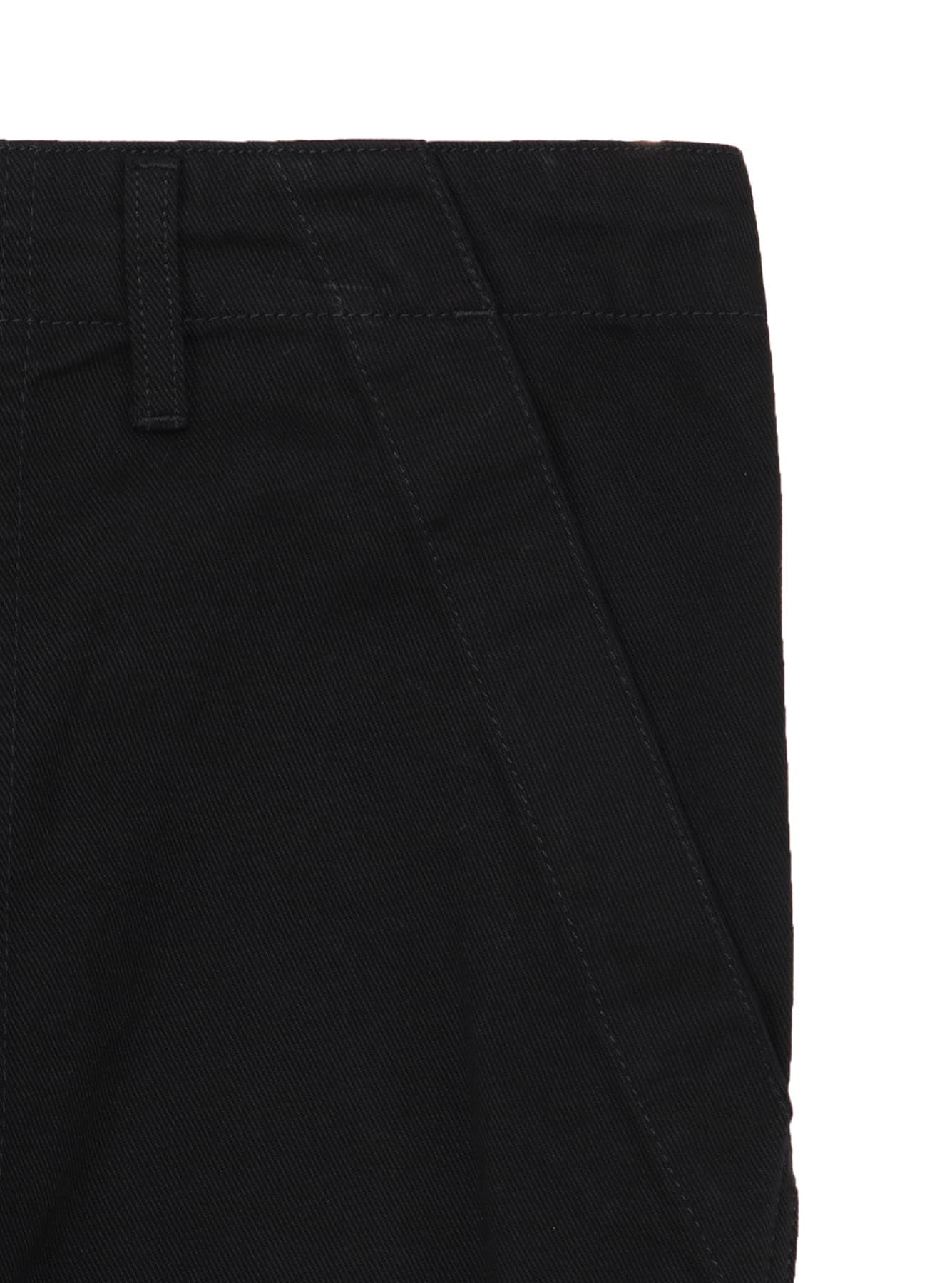 BS KATSURAGI HEM ZIP PAINTER PANTS(S Black): Yohji Yamamoto