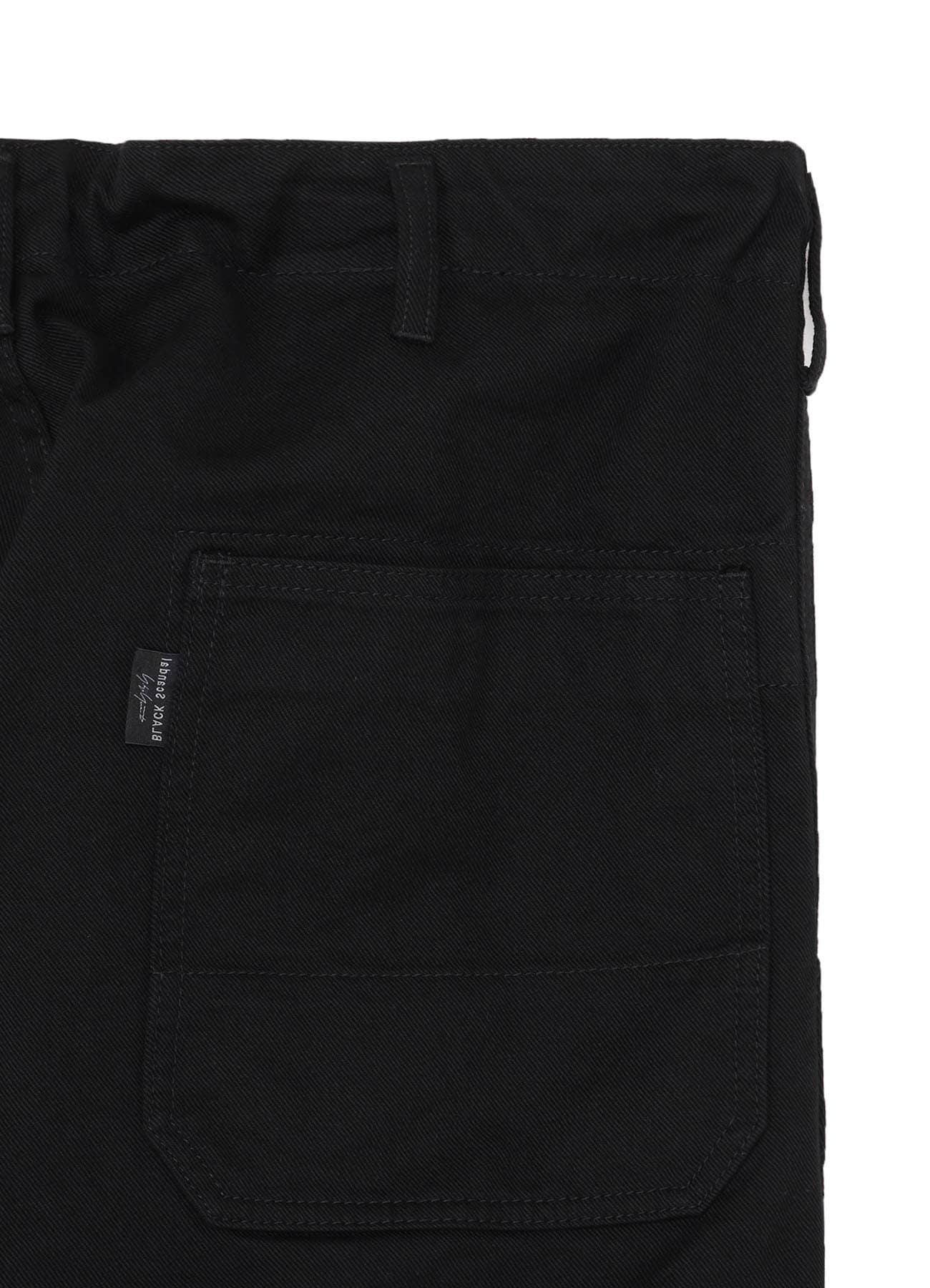 BS KATSURAGI HEM ZIP PAINTER PANTS(S Black): Yohji Yamamoto