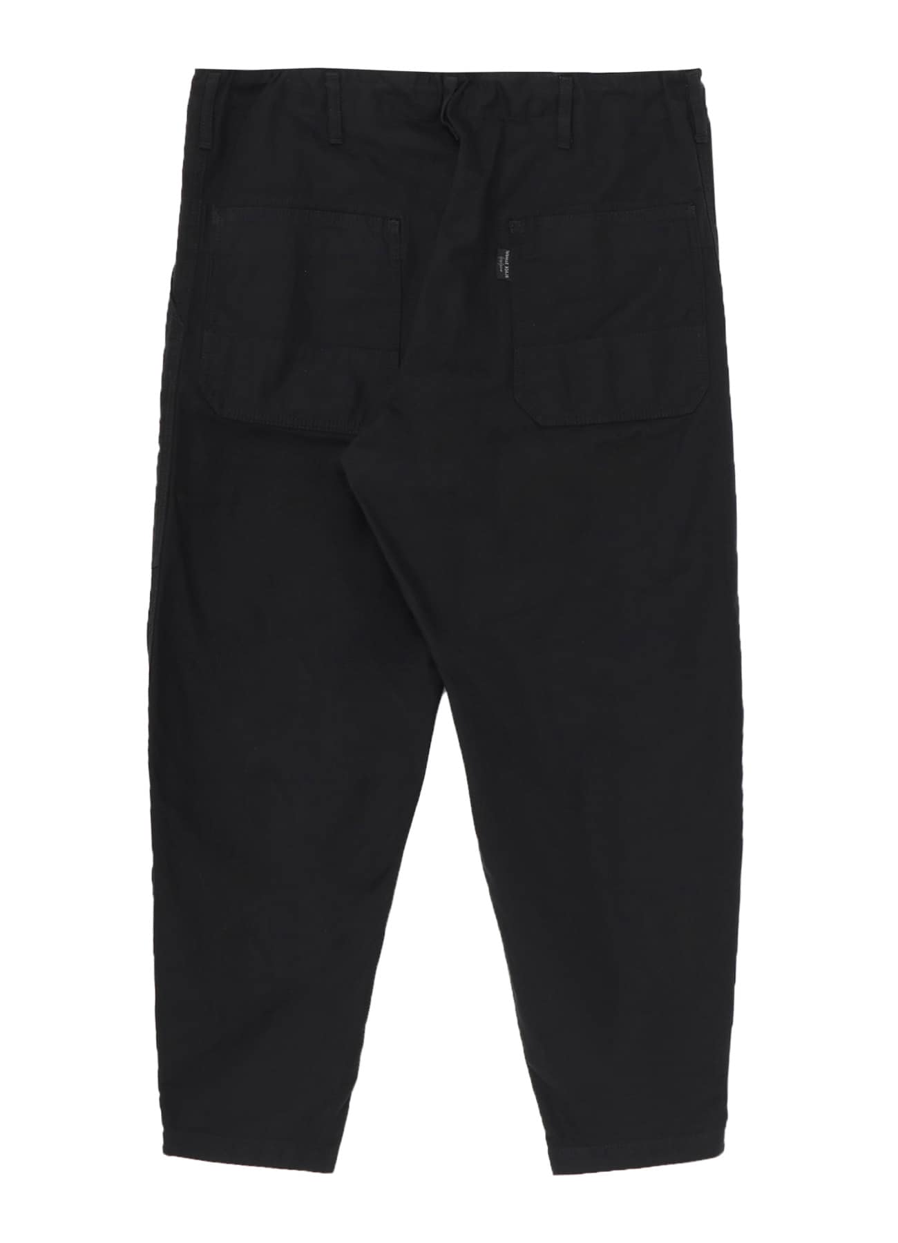 BLACK SCANDAL HERRINGBONE HEM ZIP PAINTER PANTS