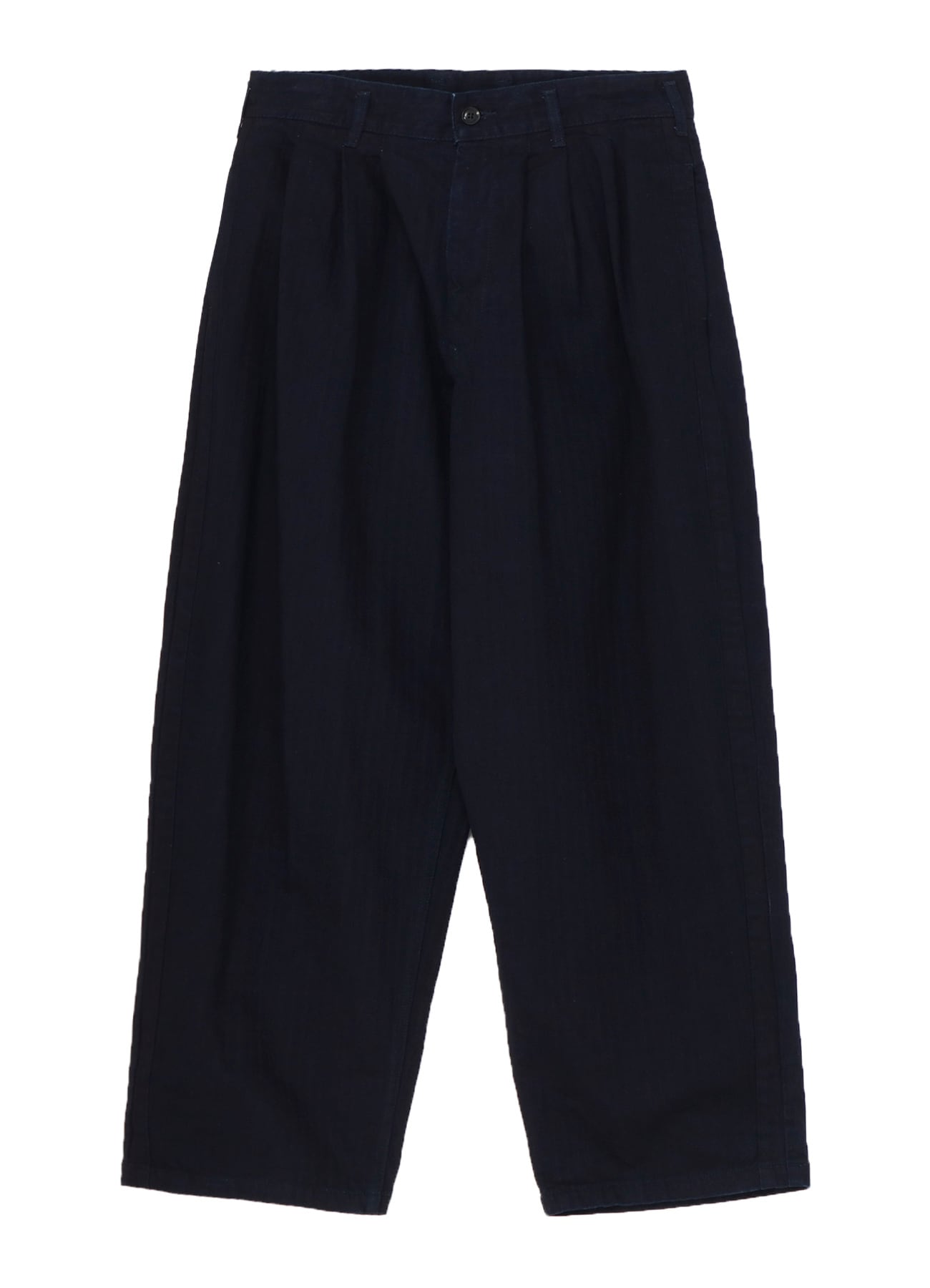 BLACK SCANDAL HERRINGBONE DENIM SIDE TAPE DETAIL PANTS