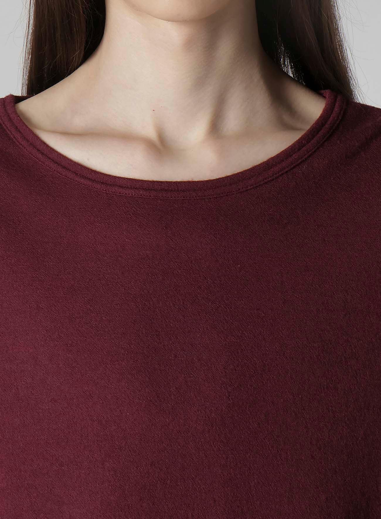 SUPER 120 WOOL SINGLE JERSEY ROUND NECK LS TEE