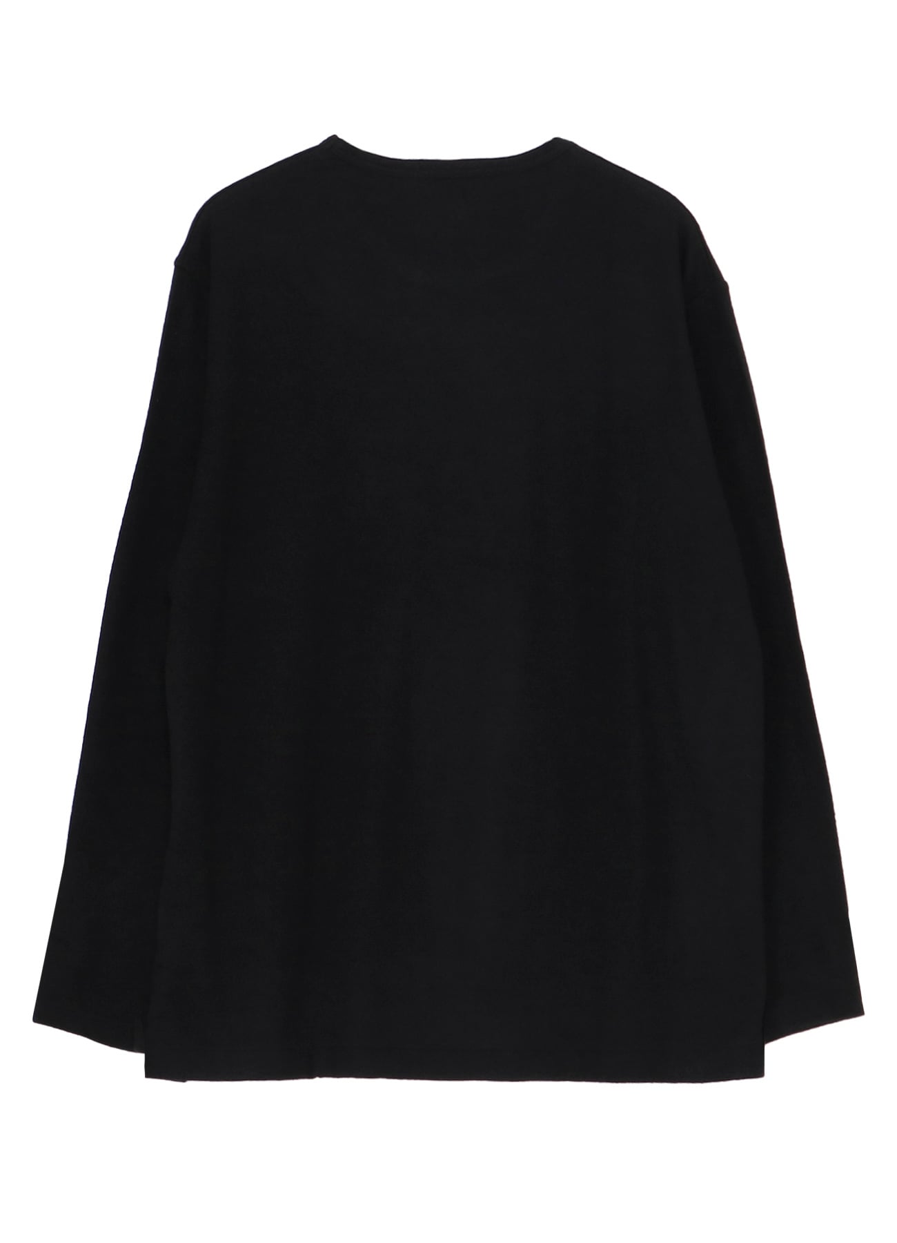 SUPER 120 WOOL SINGLE JERSEY ROUND NECK LS TEE