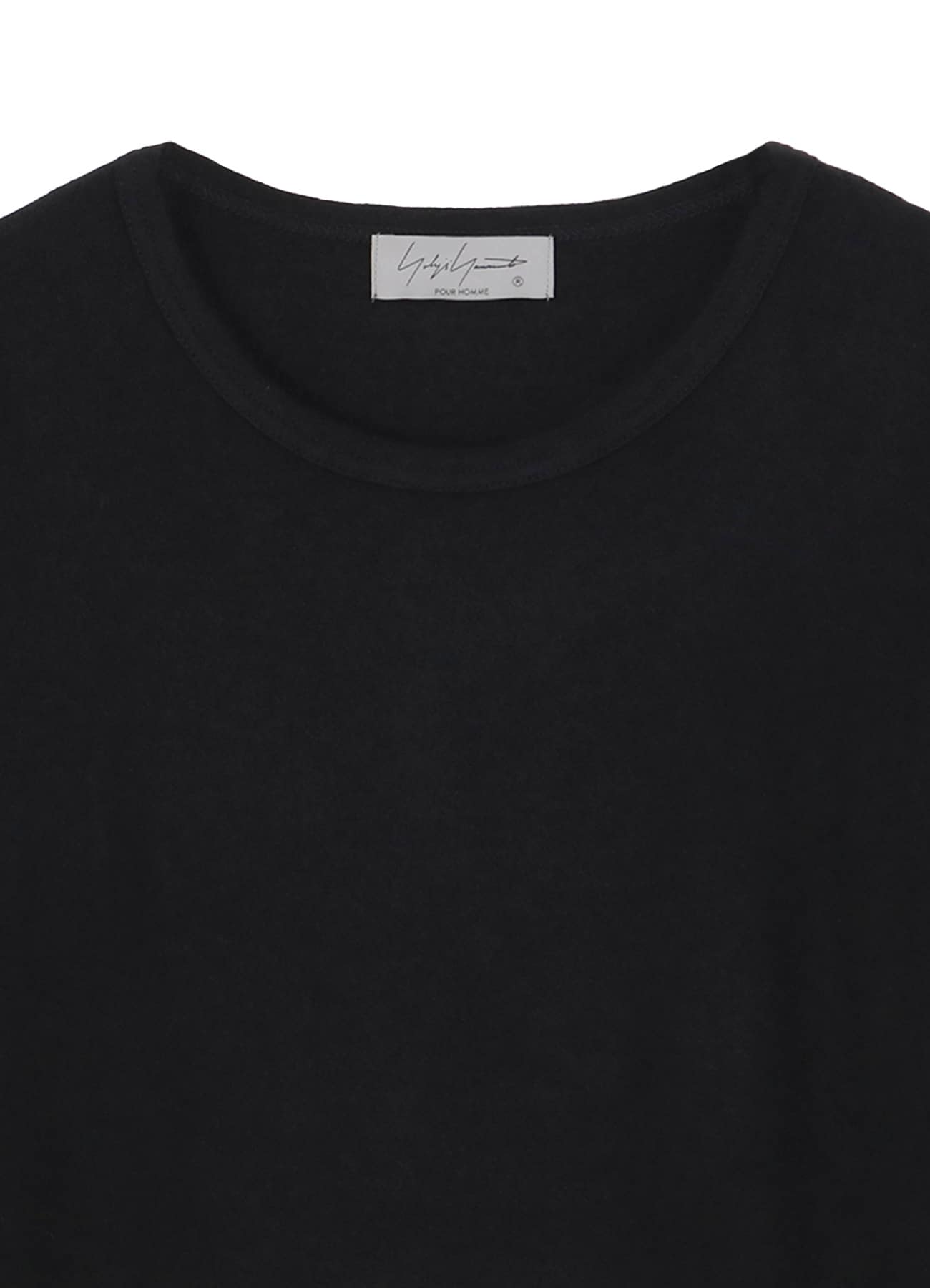 SUPER 120 WOOL SINGLE JERSEY ROUND NECK LS TEE