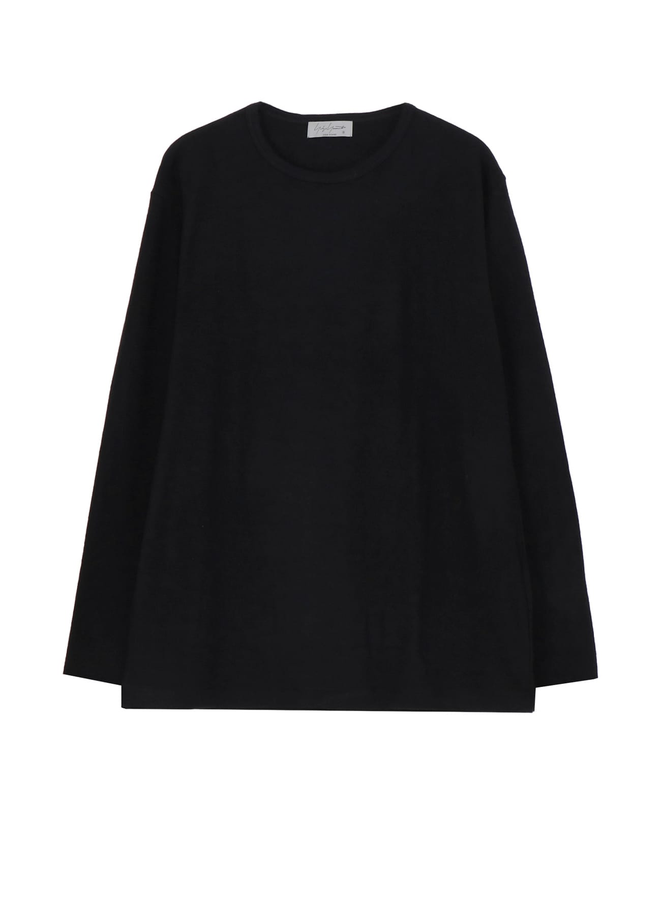 SUPER 120 WOOL SINGLE JERSEY ROUND NECK LS TEE