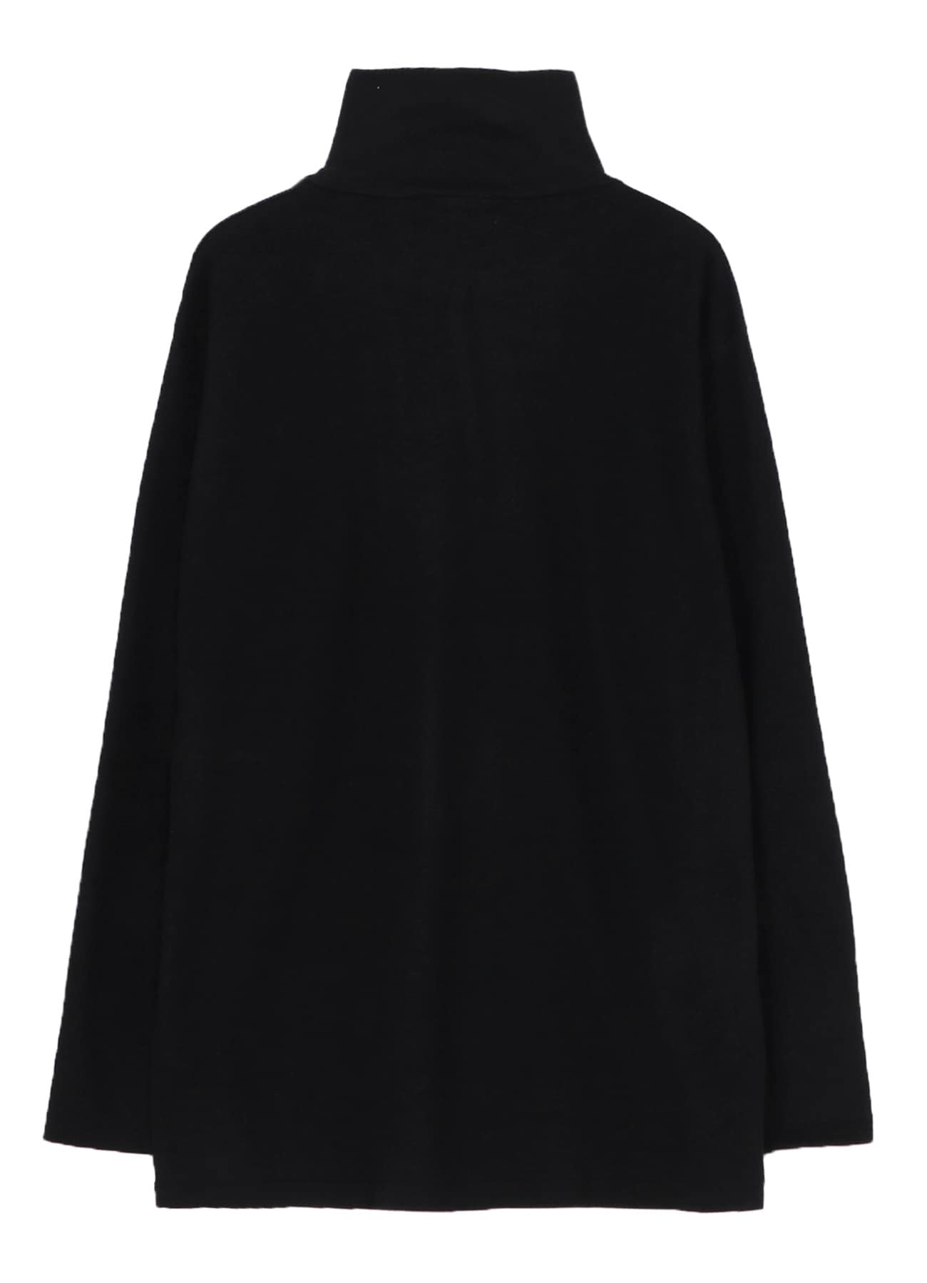 SUPER 120 WOOL SINGLE JERSEY TURTLE NECK LS TEE