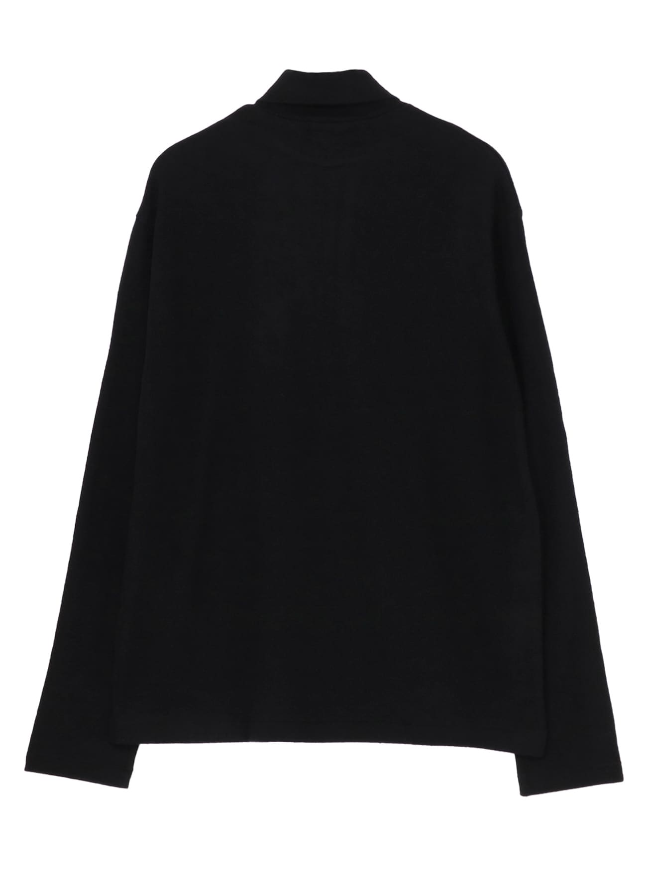 SUPER 120 WOOL SINGLE JERSEY LAYERED HIGK NECK TEE