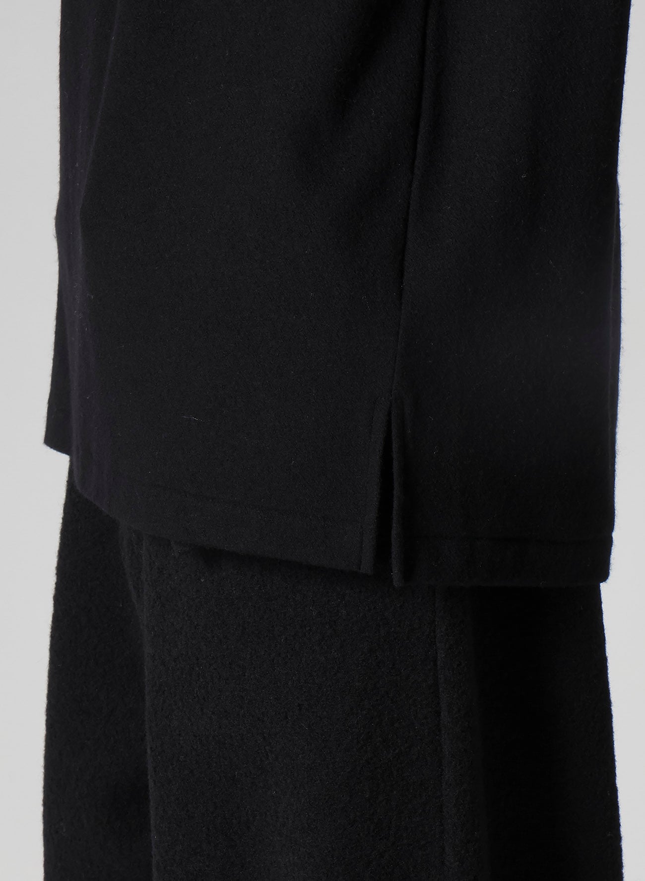 SUPER 120 WOOL SINGLE JERSEY HOODED LS TEE